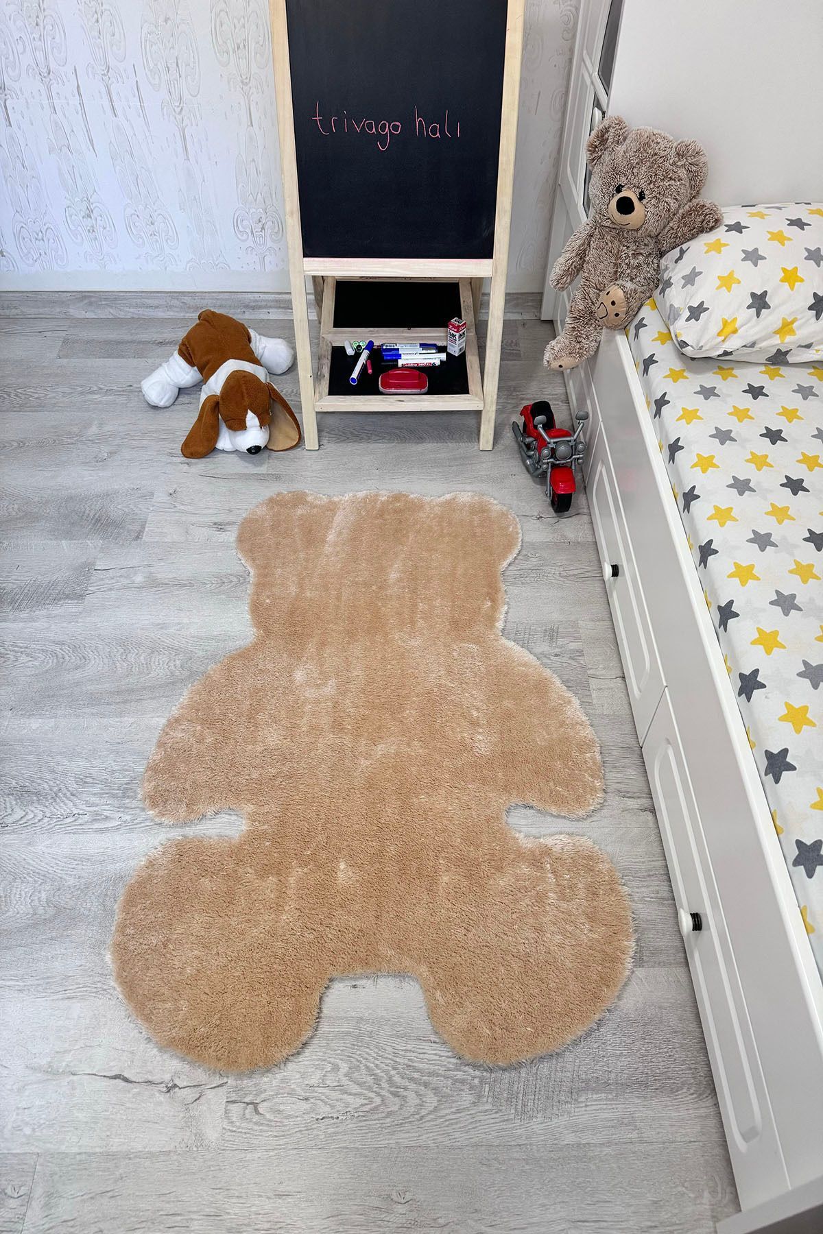 trivago halı Pufi Yumuşak Peluş Ayıcık Halı Post Çocuk Odası Bebek Odası Oturma Odası Halısı fotoğrafı 2 (önizleme)