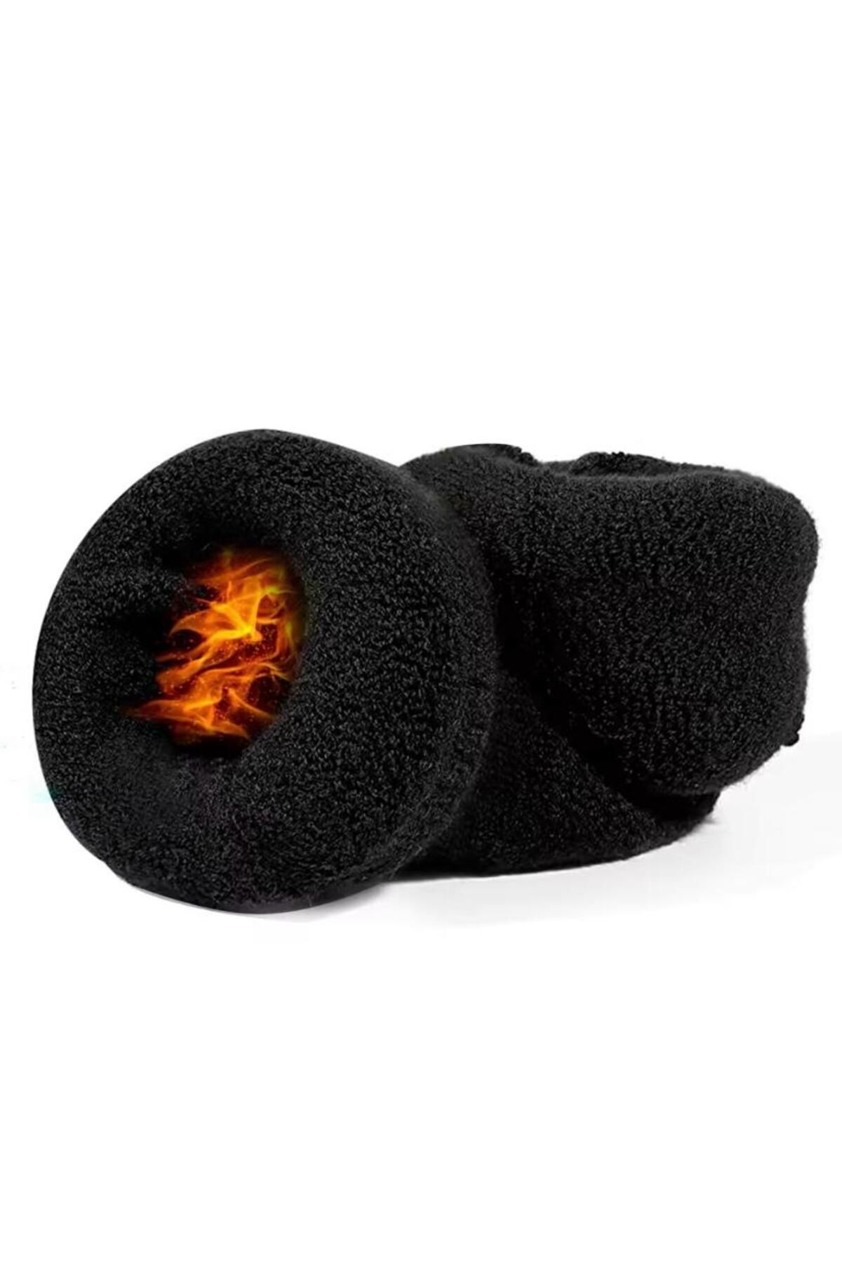 HANKARAYEL Thermal Unisex Winter Towel and Socks Set - 6 Pairs