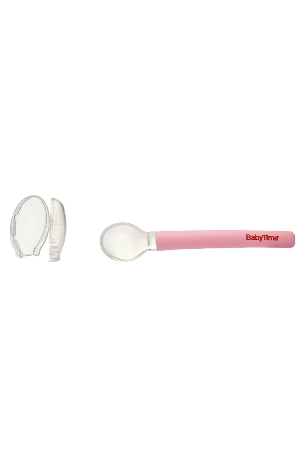Babytime Silikon Mama Kaşığı Bt112-pembe