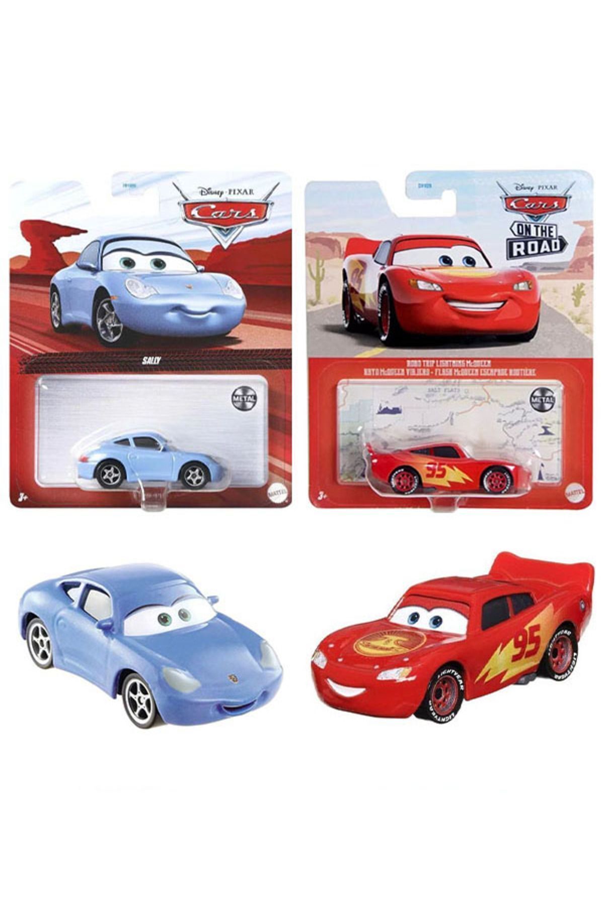 Cars Disney Pixar Cars 2 Araç Set - Road Trip Lightning McQueen