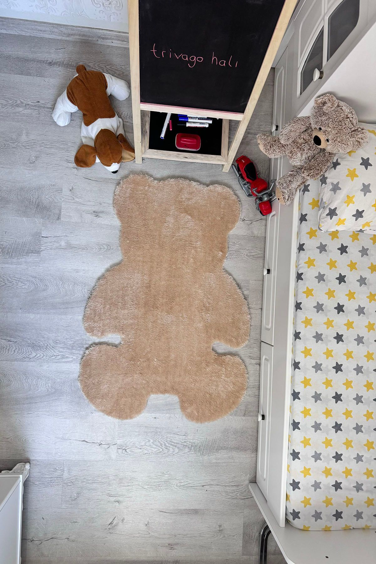 trivago halı Pufi Yumuşak Peluş Ayıcık Halı Post Çocuk Odası Bebek Odası Oturma Odası Halısı fotoğrafı 3 (önizleme)
