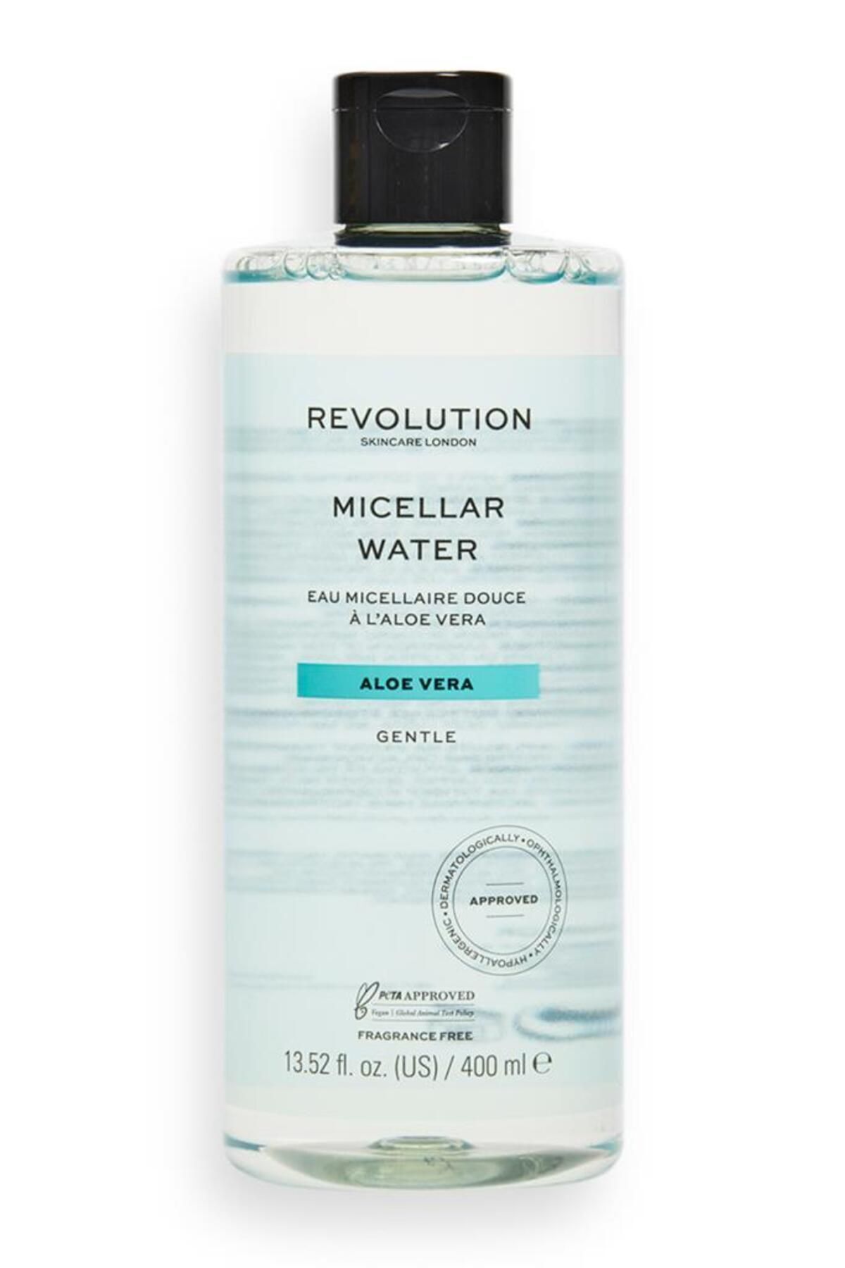 پاک کننده آرایش آب میسلر آلوئه ورا ۴۰۰ میل رولوشن REVOLUTİON SKİNCARE