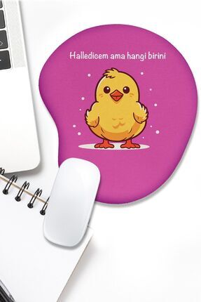 fafaatölye Mouse Pad Baskılı Bilek Destekli Civciv