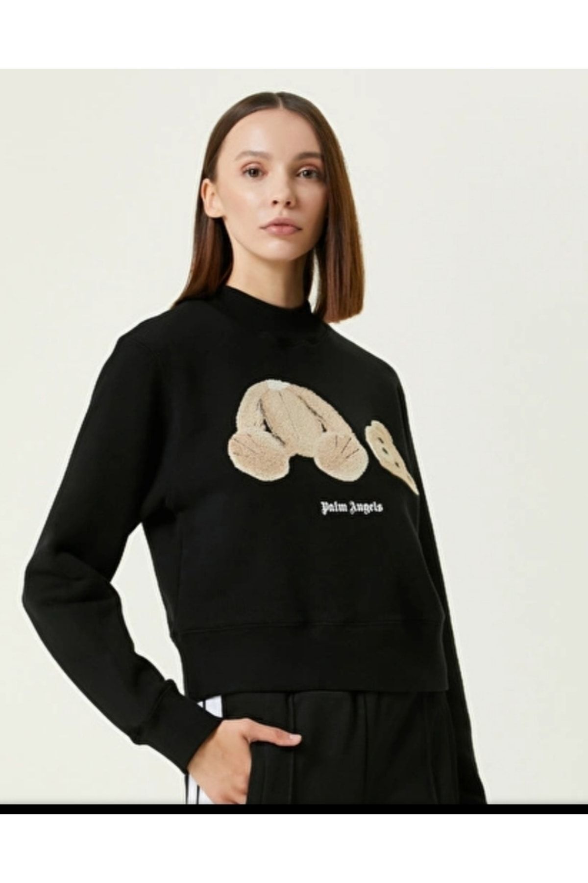 Palm Angels Sweatshirt Women s Black43434342 Trendyol