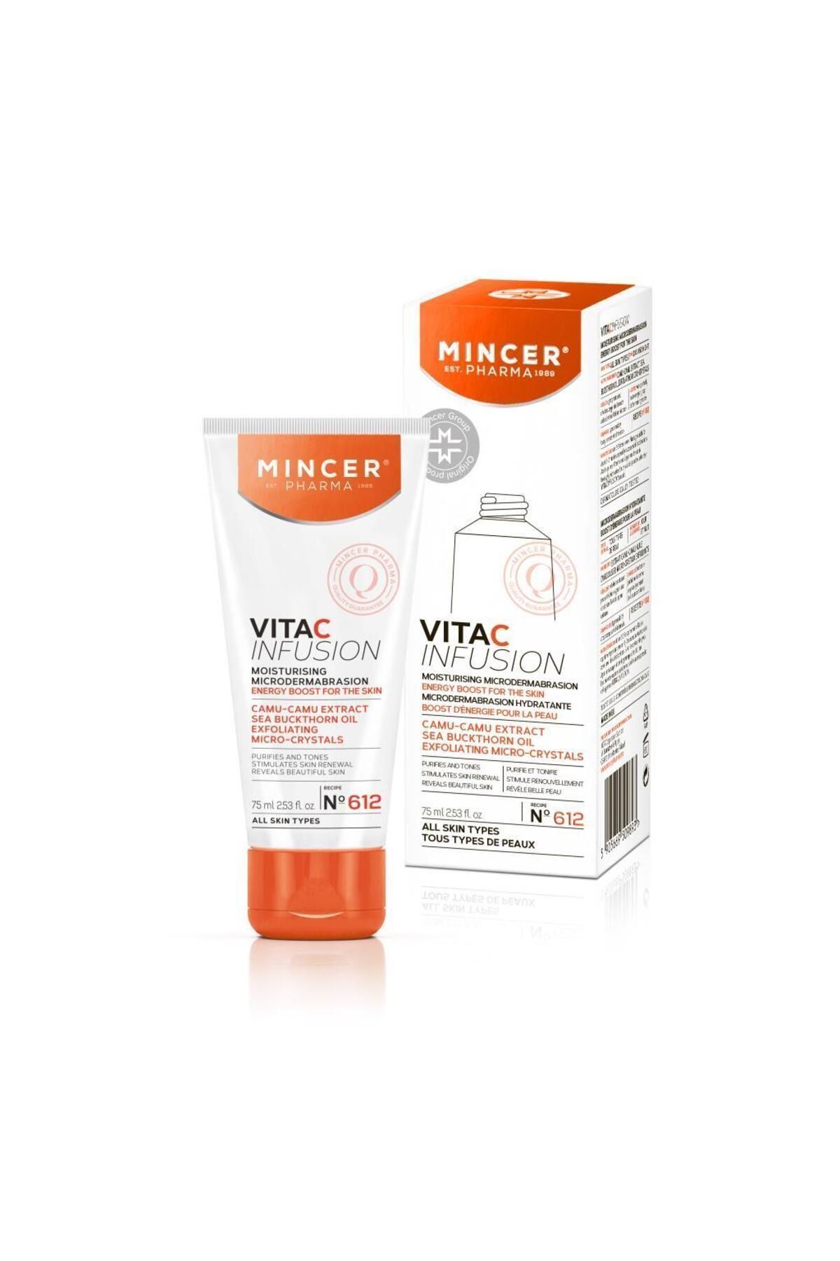 اسکراب صورت پوست بازیابی کننده ویتامین سی مینر فارما مایکرو دِرمابرازیون 75 میل Mincer Pharma