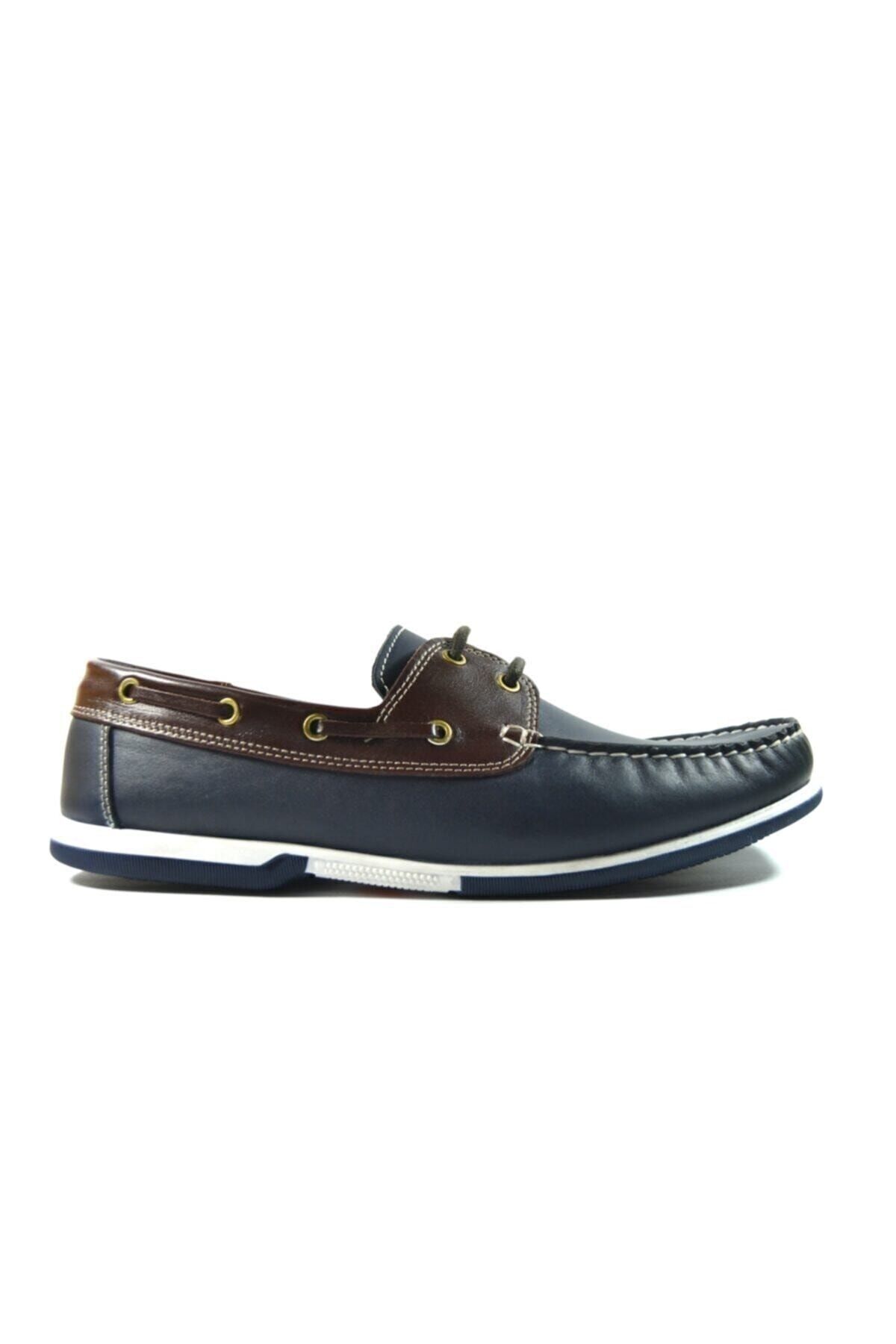 Riverland Y 03 Hakiki Deri Lacivert Kahve Casual Erkek Ayakkab Fiyat Yorumlar Trendyol
