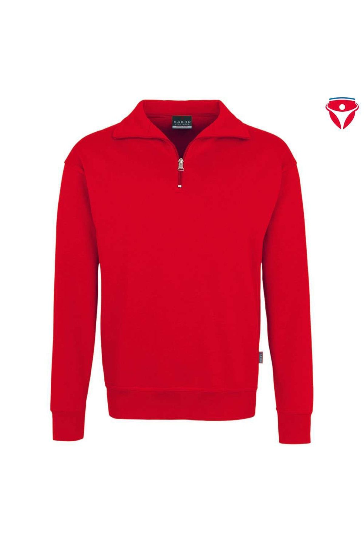 Sweatshirt Mit Troyerkragen Und Reißverschluß Von Hakro, Art. 451