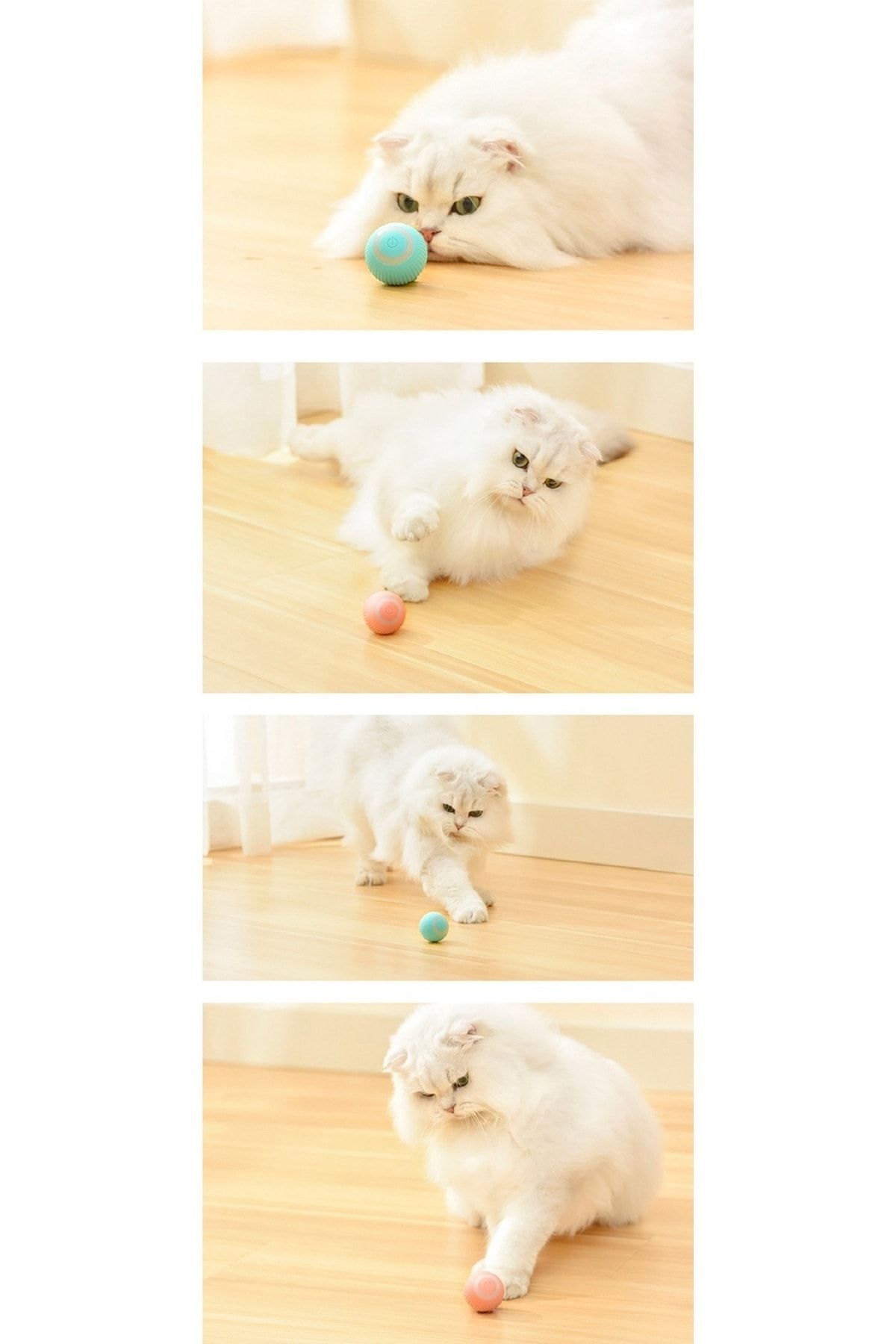 AKGÜNEY-Smart Cat Ball, Self-Moving Cat Toy, Interactive Cat Dog Ball 4
