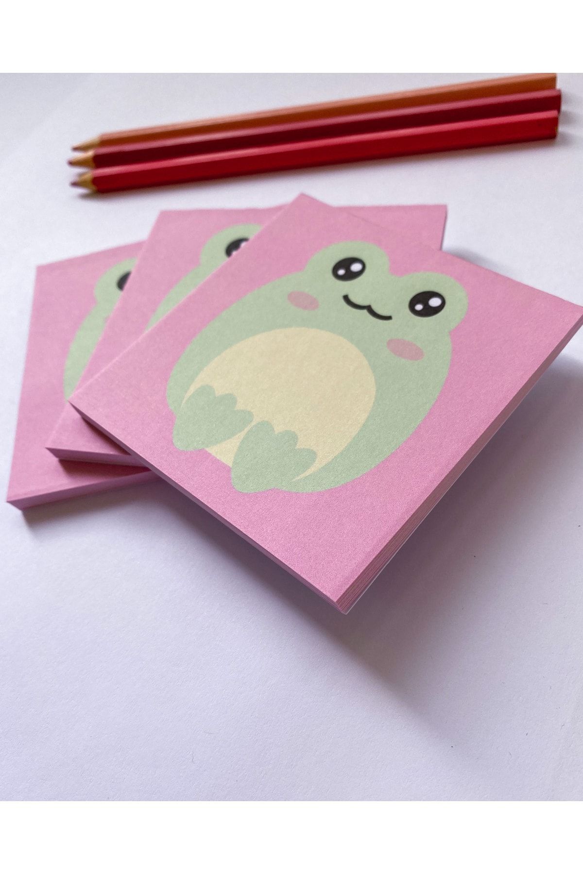 Pine Note-Cute Frog Patterned Kawaii Memopad Memo Pad Notebook Notepad Planner 8