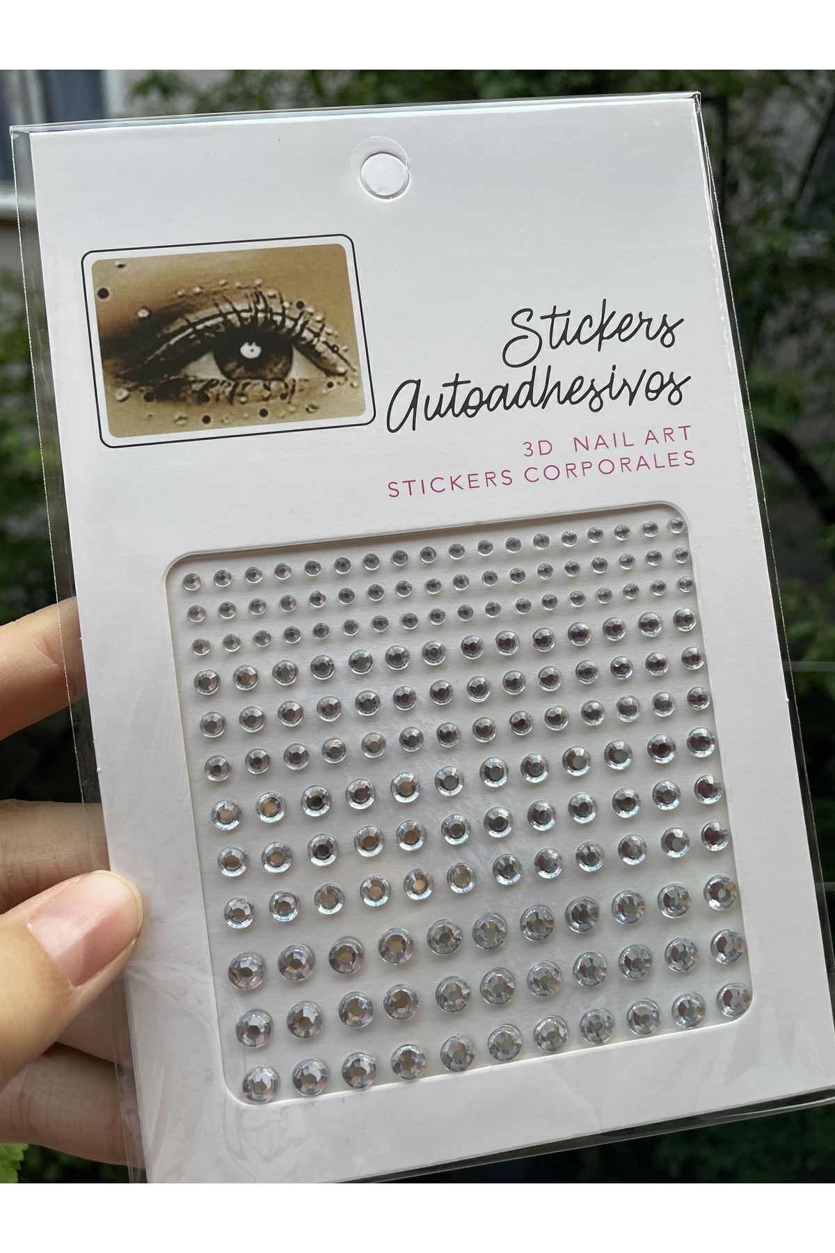 Green 165 Adet Zirkon Taş Sticker Saç-yüz-vücut Yapışkanı Makyaj Taşı