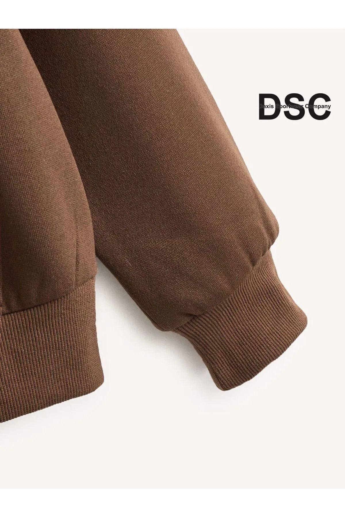 DAXİS Sportwear Company  Unisex Fermuarlı Cepli Kapüşonlu Sweatshirt DAXİS Sportwear Company - Görsel 3