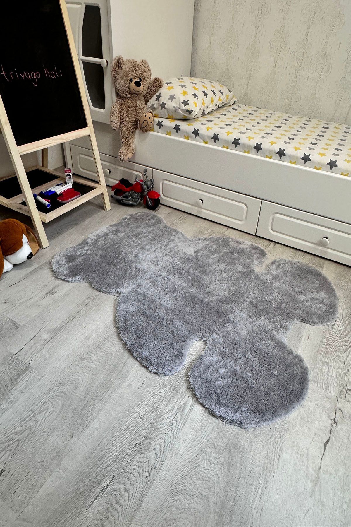 trivago halı Pufi Yumuşak Peluş Ayıcık Halı Post Çocuk Odası Bebek Odası Oturma Odası Halısı fotoğrafı 2 (önizleme)