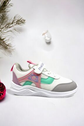 Ponchiq Memory Foam Tabanlı Desenli Cırt Cırtlı Çocuk Sneakers