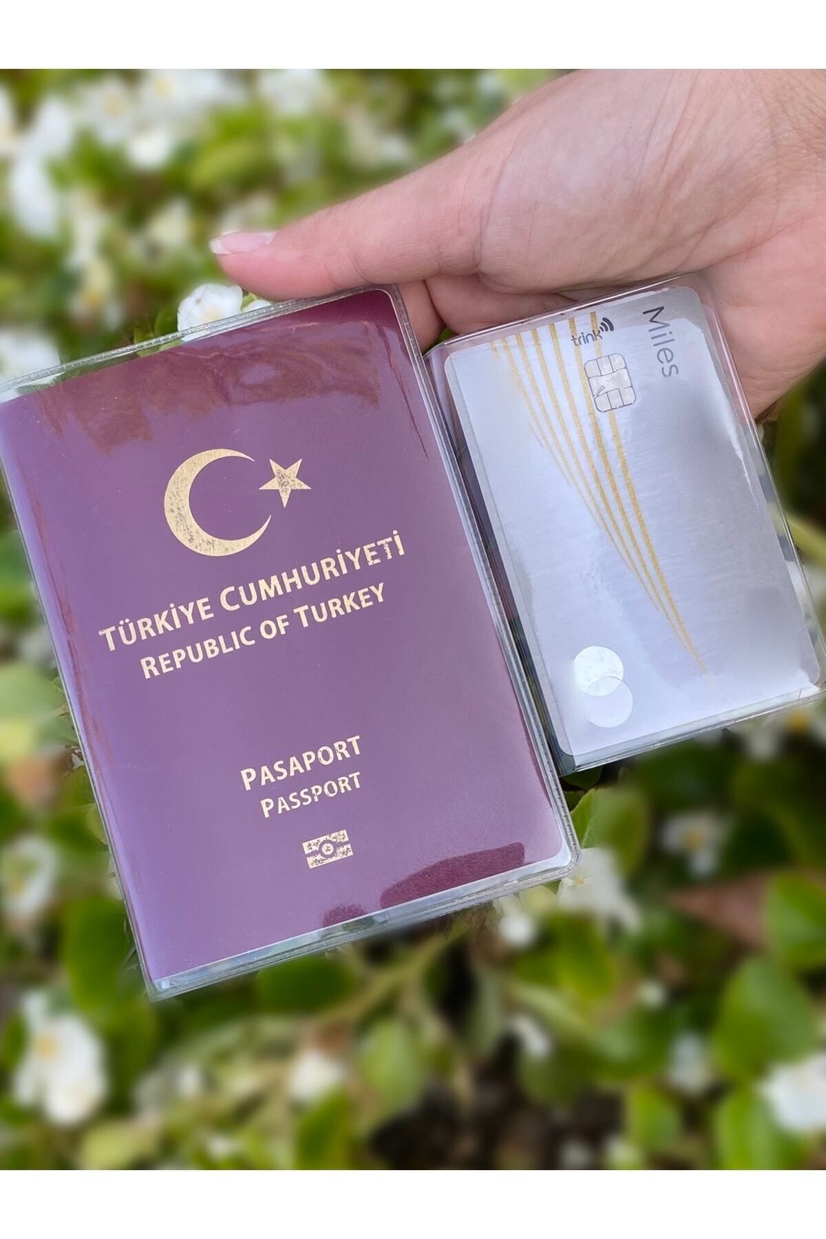 کیف پول مردانه و زنانه گذرنامه ضد آب شفاف PMINIUM PVC پاسپورت جهانی Gempo