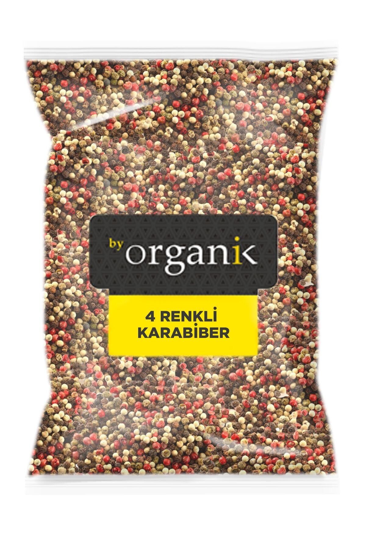 BY ORGANİK 4 Colored Black Pepper 1 kg (Slotted, Large Grain, No Additives)