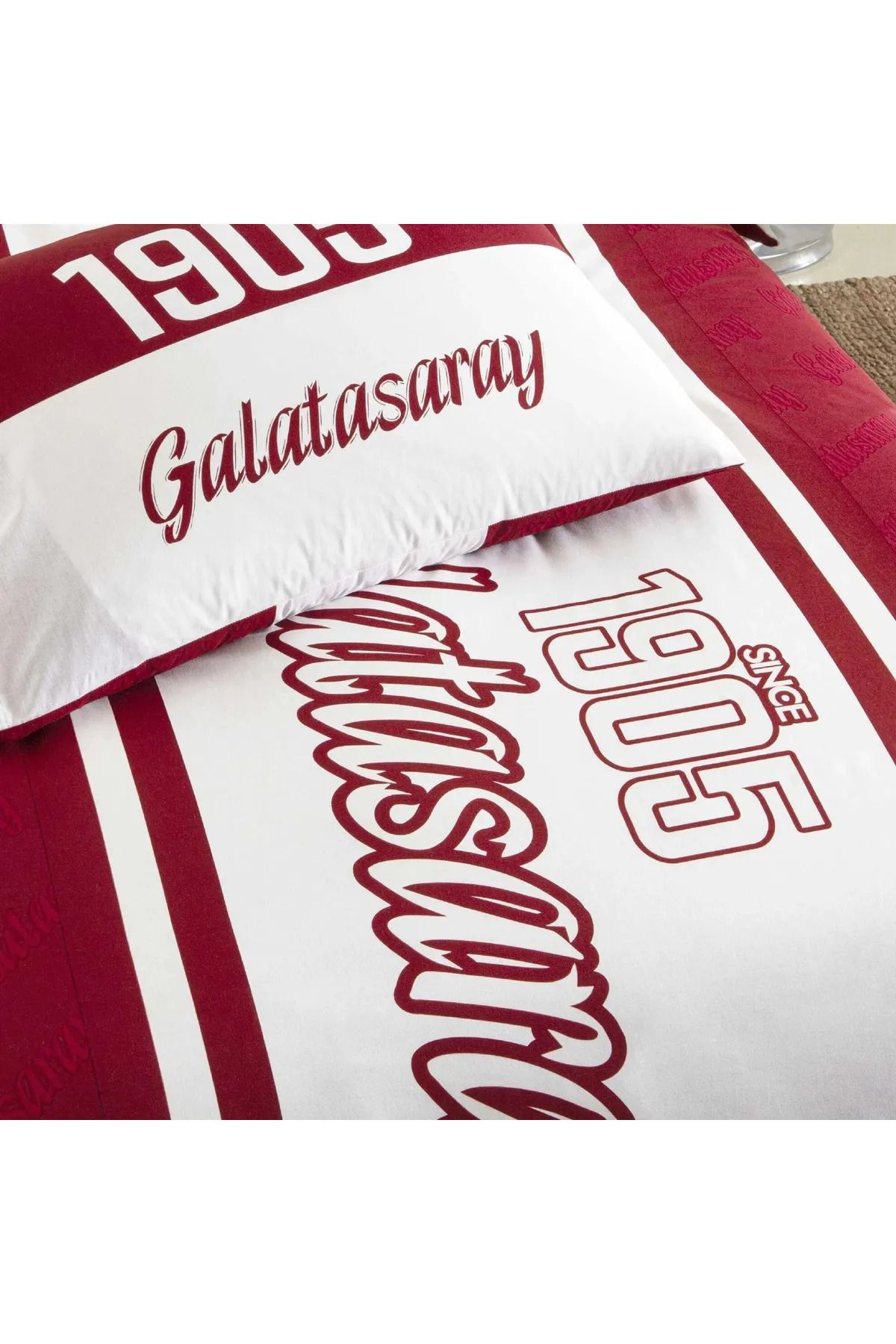 Galatasaray-1905 Glow Licensed Cotton Single Duvet Cover Set - 120x200 Cm Elastic Sheet 2