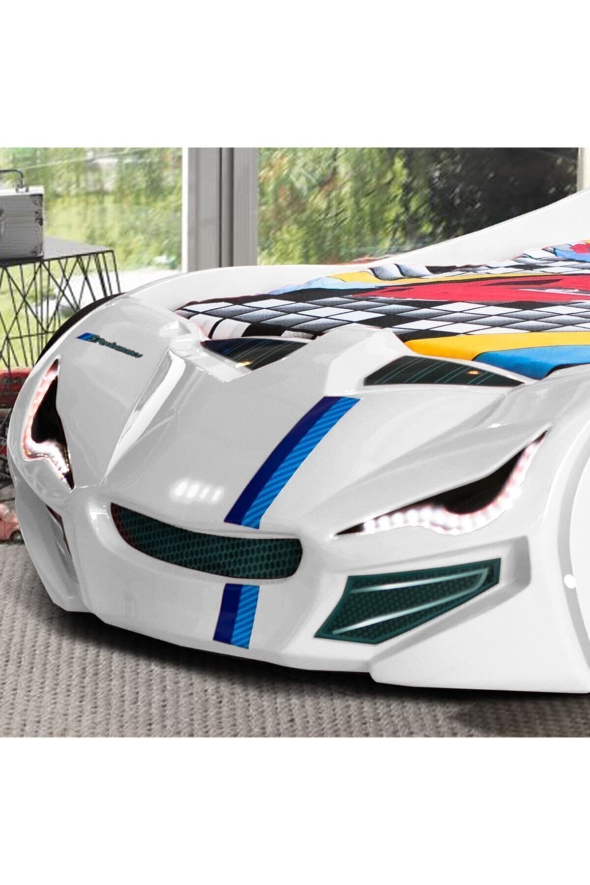 Setay Arabalı Yatak, Merso Rüzgarlıklı Arabalı Yatak - Beyaz fotoğrafı 5 (önizleme)