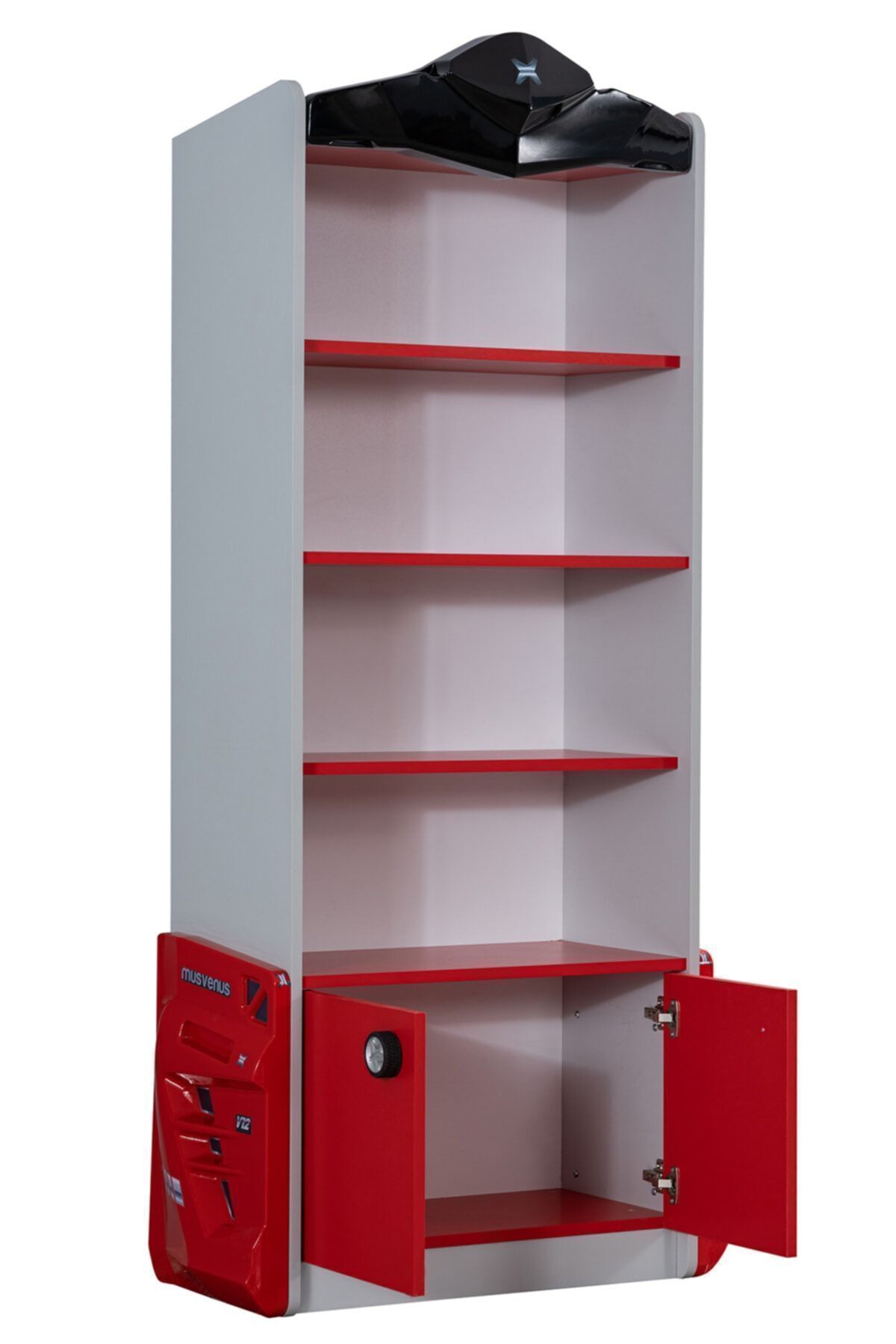 Setay Çocuk Odası - Audi Koltuklu Arabalı Yatak - Sport 3 Kapılı Dolap, Masa, Şifonyer, Kitaplık- Kırmızı fotoğrafı 5 (önizleme)