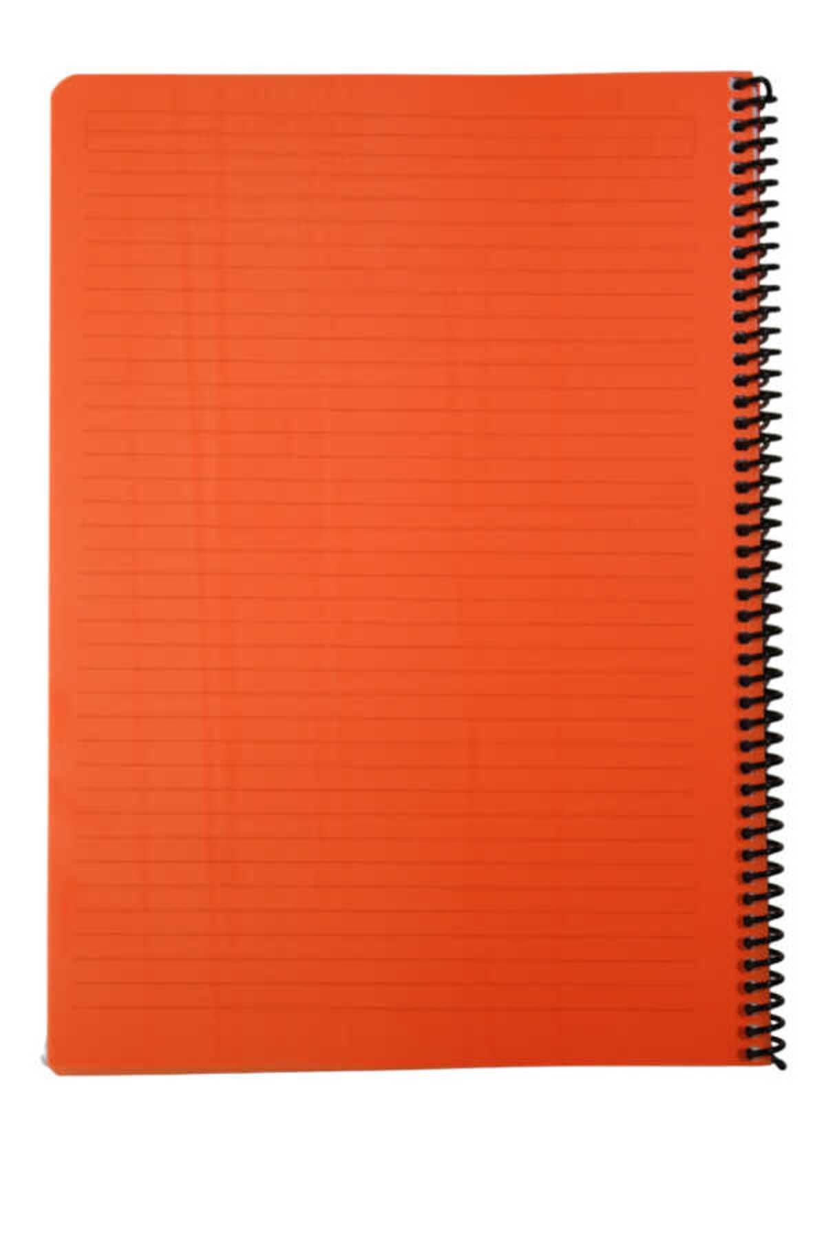 Mynote-Flex A4 80 Sheets Striped - Spiral Plastic Neon Notebook 2
