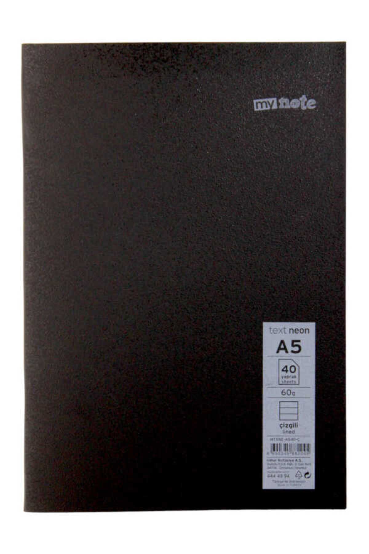Mynote-Text A5 40 Sheets Lined Plastic Neon Cover Notebook 1
