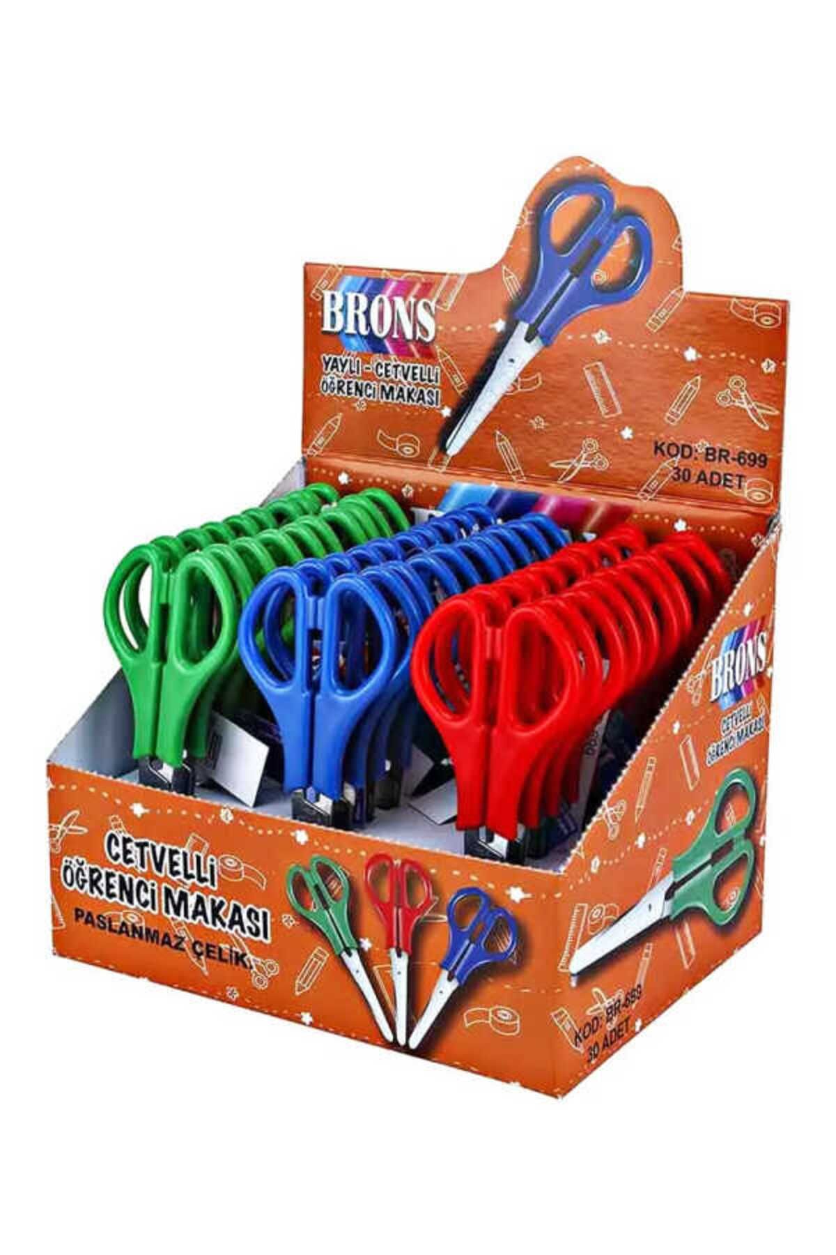 Brons-Student Scissors with Ruler Br-699 5