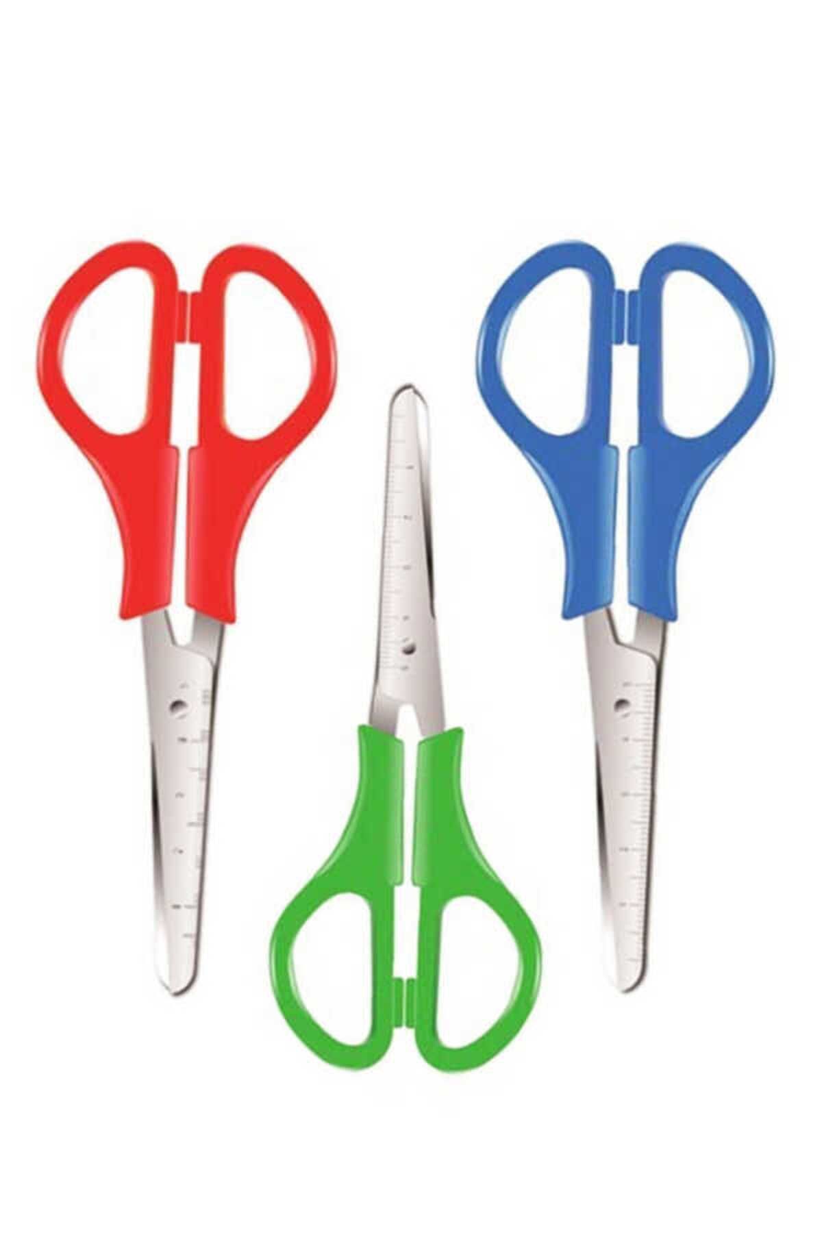 Brons-Student Scissors with Ruler Br-699 4