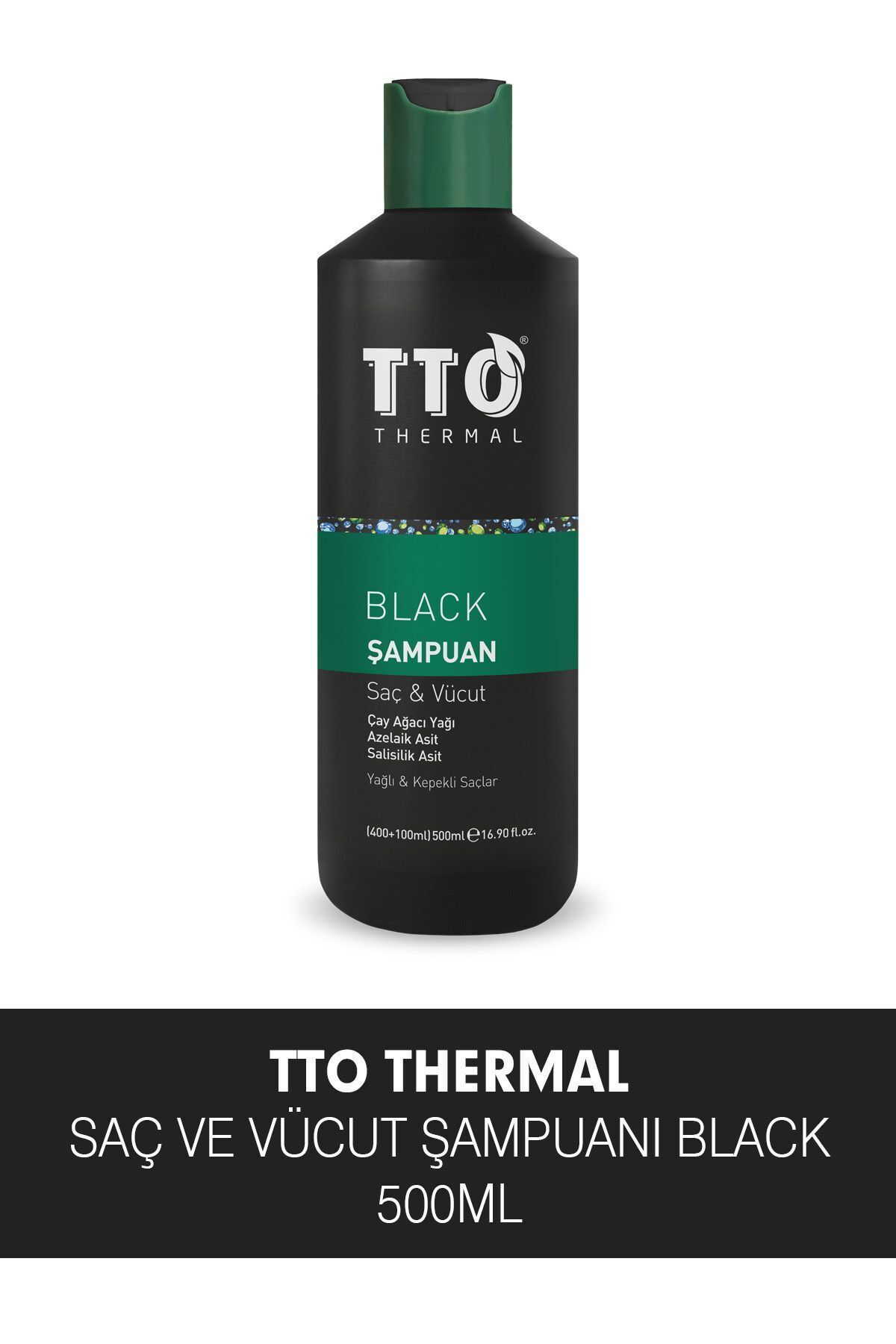 shampoing des cheveux et du corps 400 100 ml noir huile darbre à thé tea tree oil