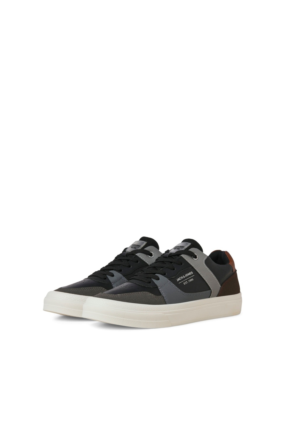 کفش اسنیکر جک اند جونز مردانه PU خاکستری  راسته      کژوال/روزمره | Jack & Jones J&J 12262818 - تصویر 4
