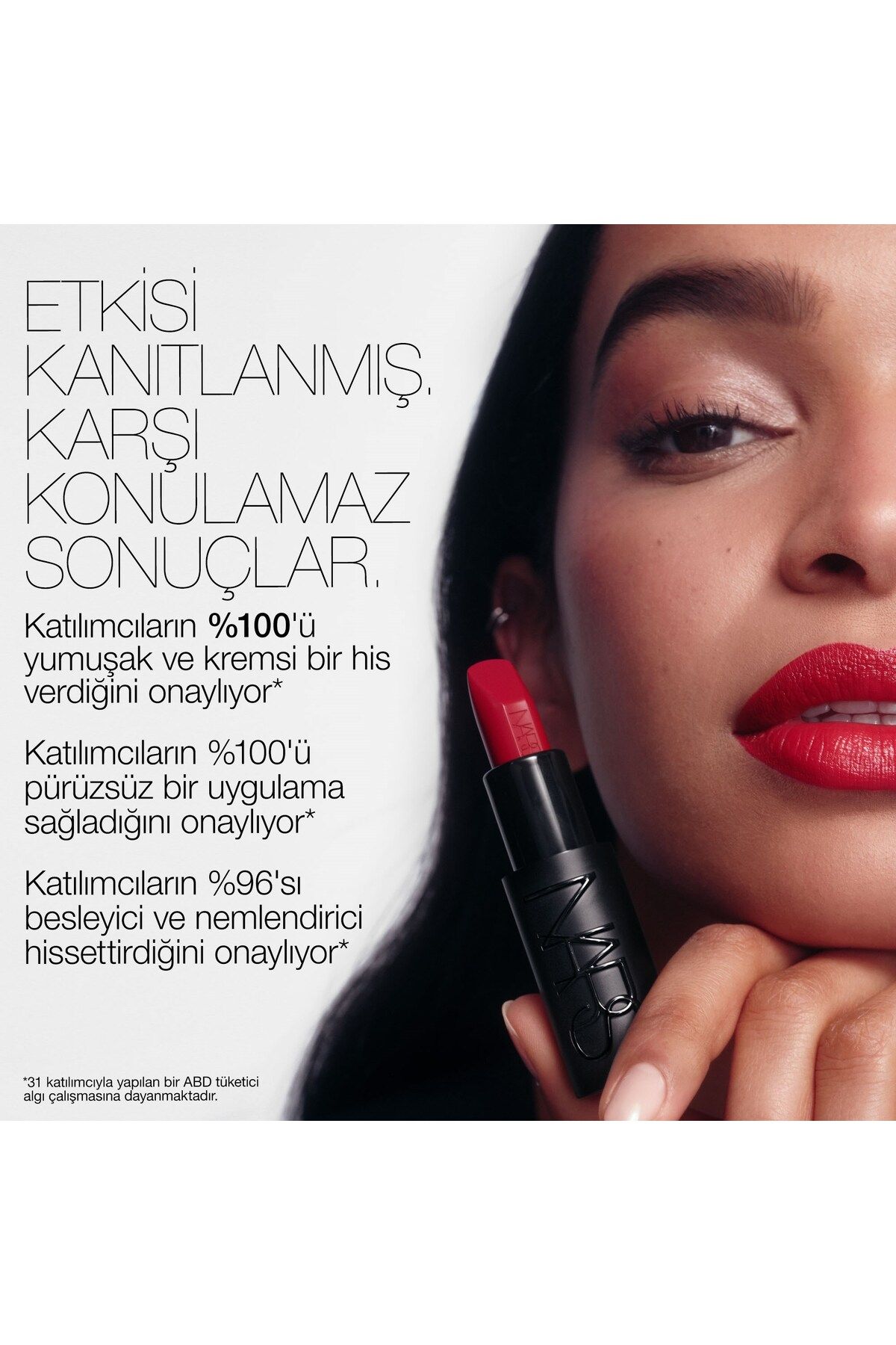 Nars-Explicit Lipstick - 3.8 G Hyaluronic Acid Satin Finish Lipstick Core Comfortable Use 6