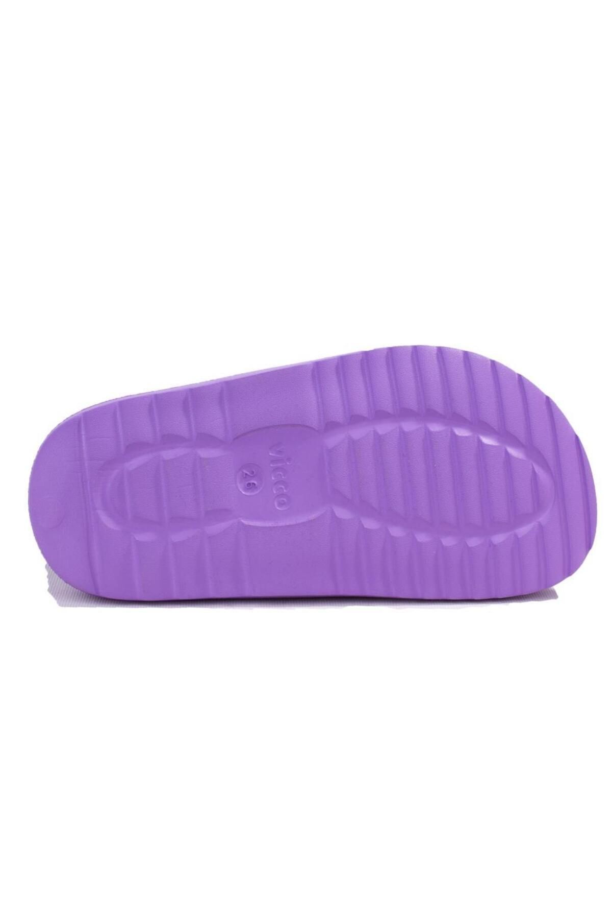 صندل بنفش دخترانه و بچگانه Miyu 321f23y253 Lila Ortopedic Daily Girl Sandals ورزشی Vicco
