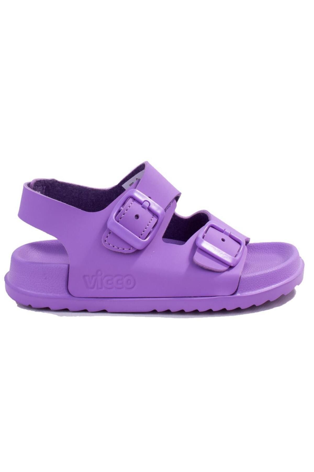 صندل بنفش دخترانه و بچگانه Miyu 321f23y253 Lila Ortopedic Daily Girl Sandals ورزشی Vicco