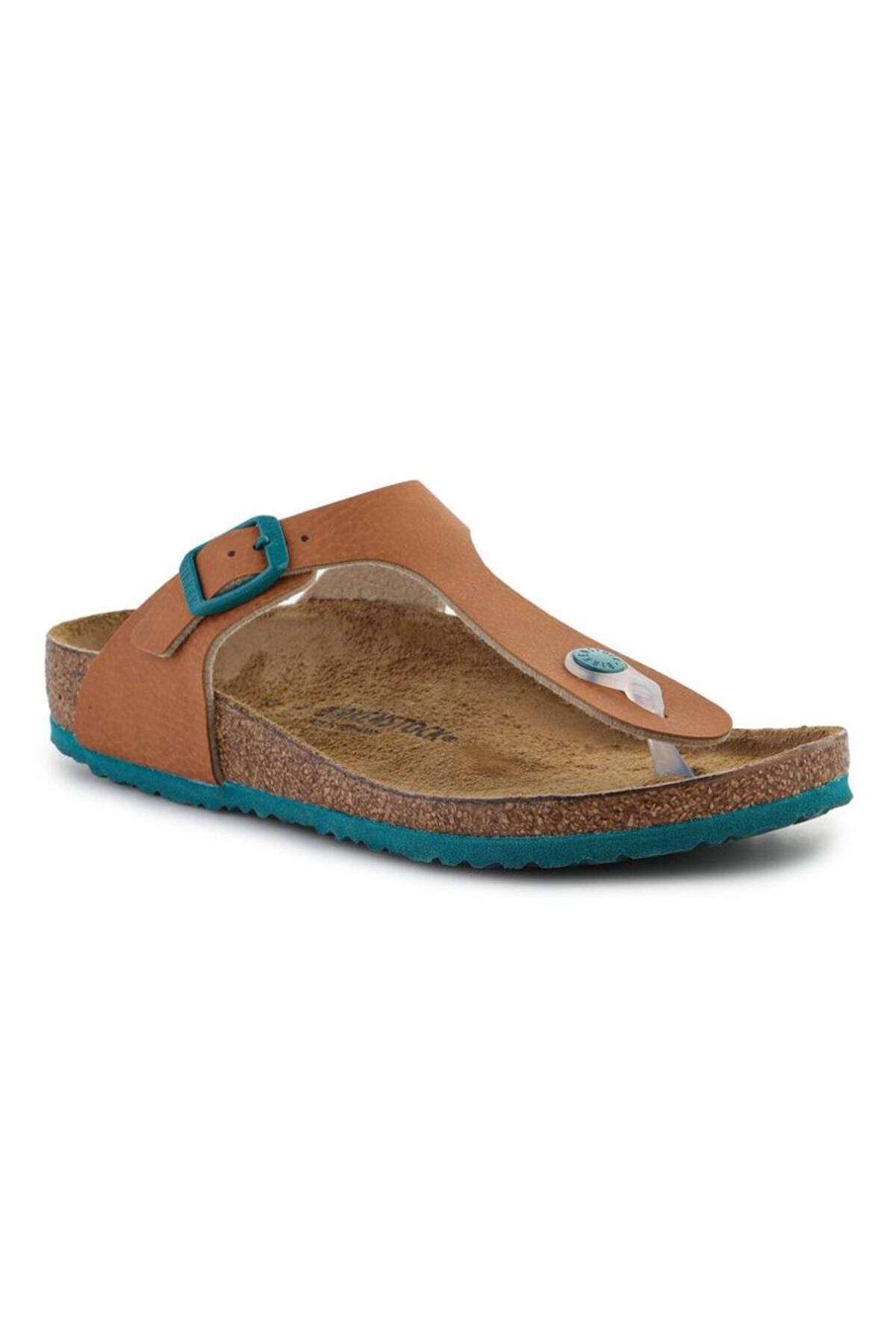 دمپایی بیرکن استاک پسرانه اوا قهوه ای  راسته      Beachwear | Birkenstock 1024327 - تصویر 8