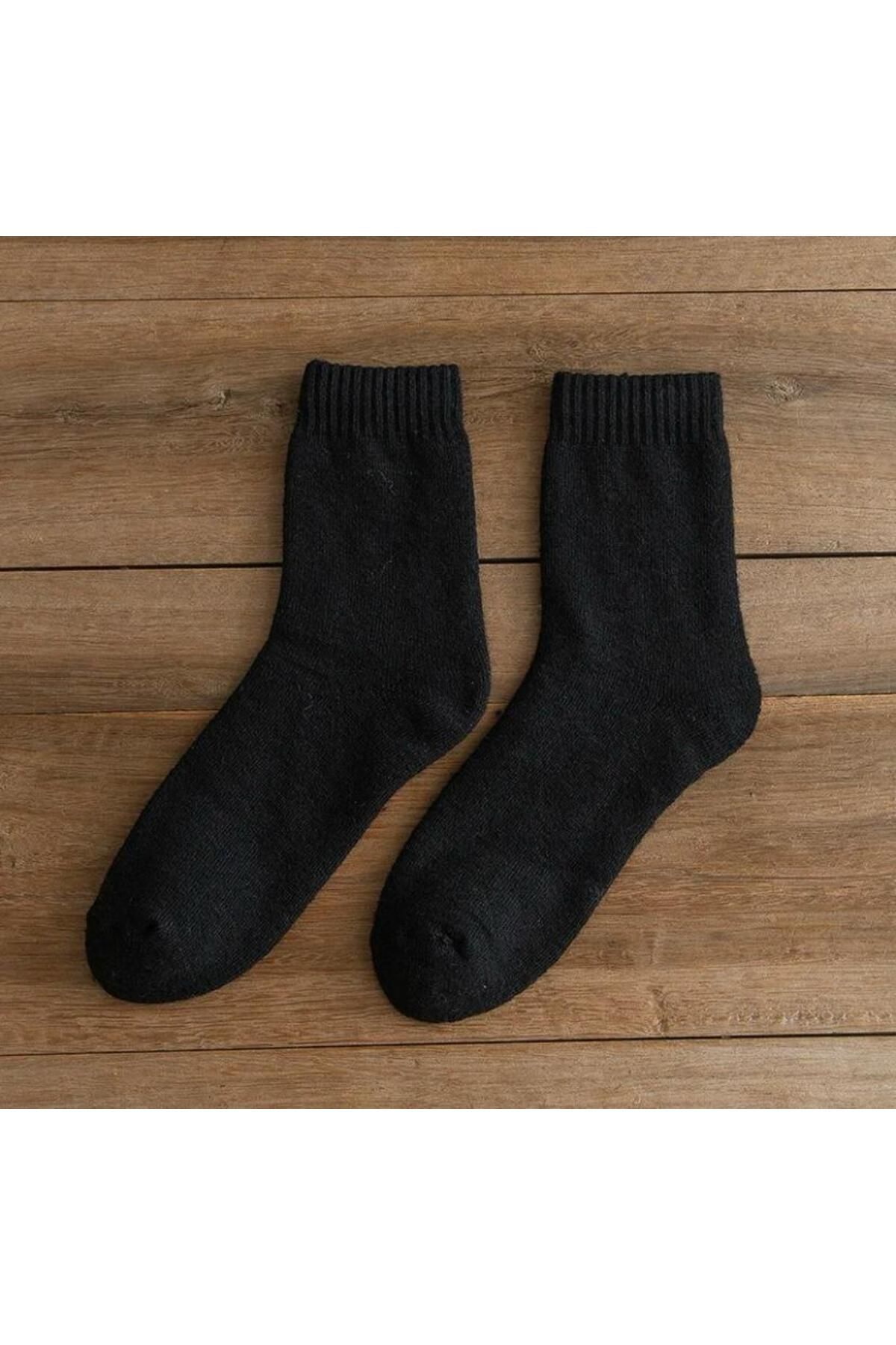 HANKARAYEL Thermal Unisex Winter Towel and Socks Set - 6 Pairs