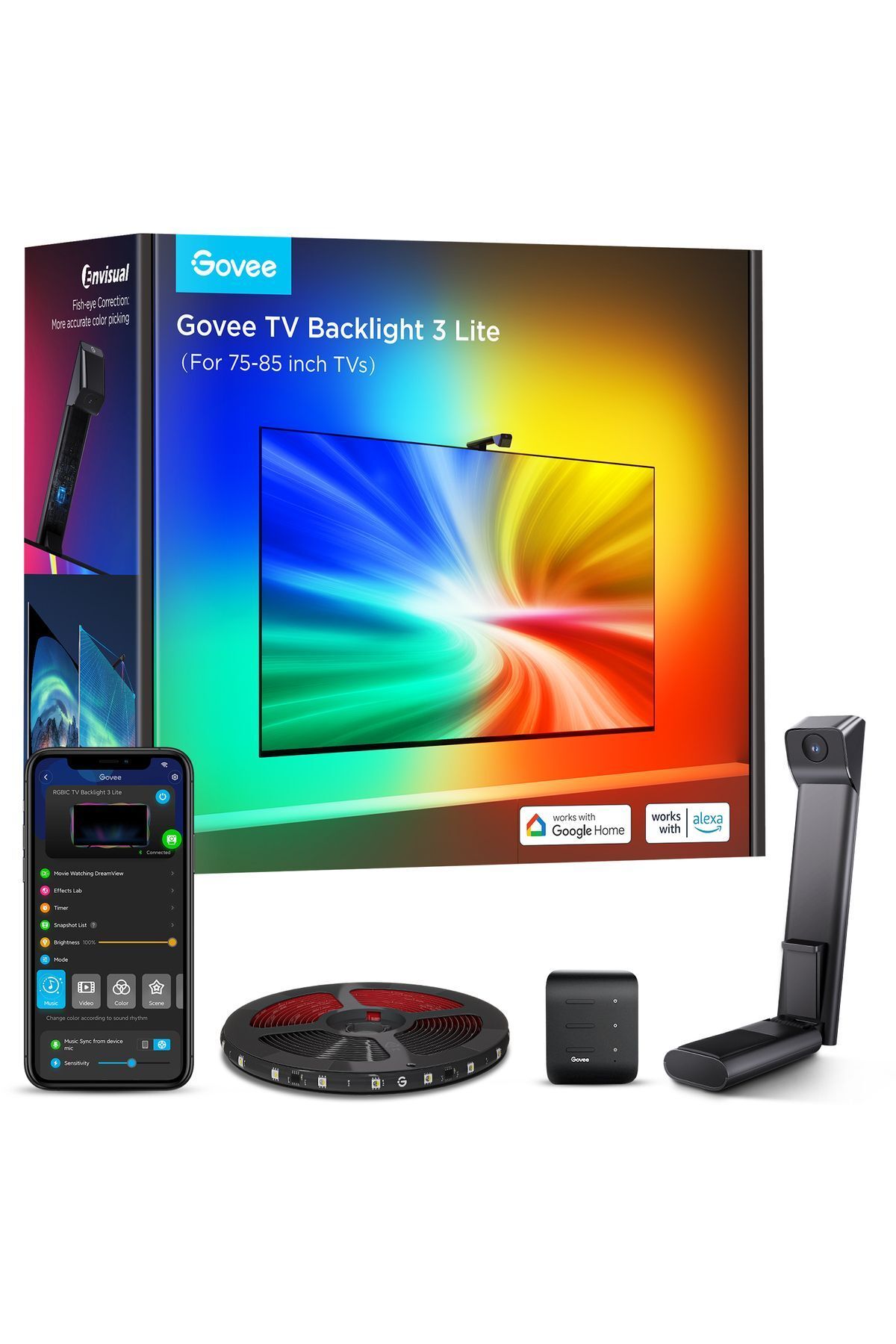 led 3 lite tv synchronisation de la chaîne de couleur led tv ille 75 85 inc tv synchronisées avec lile