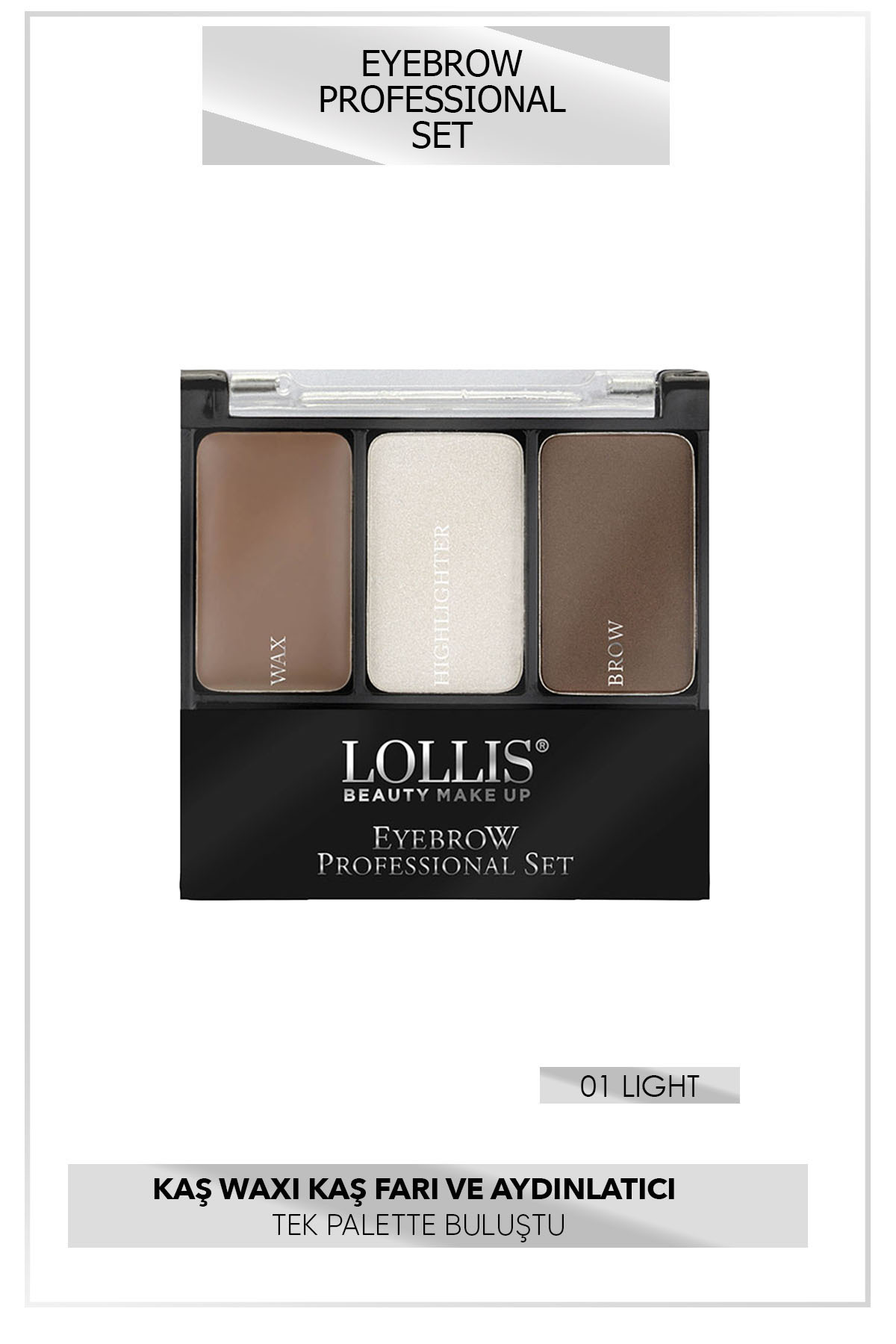 Eyebrow Professional Set 01 Light / Profesoyonel Kaş Seti 01 Açık — مشکی TYC7FBF02697C9E300 — تصویر 2 از 4