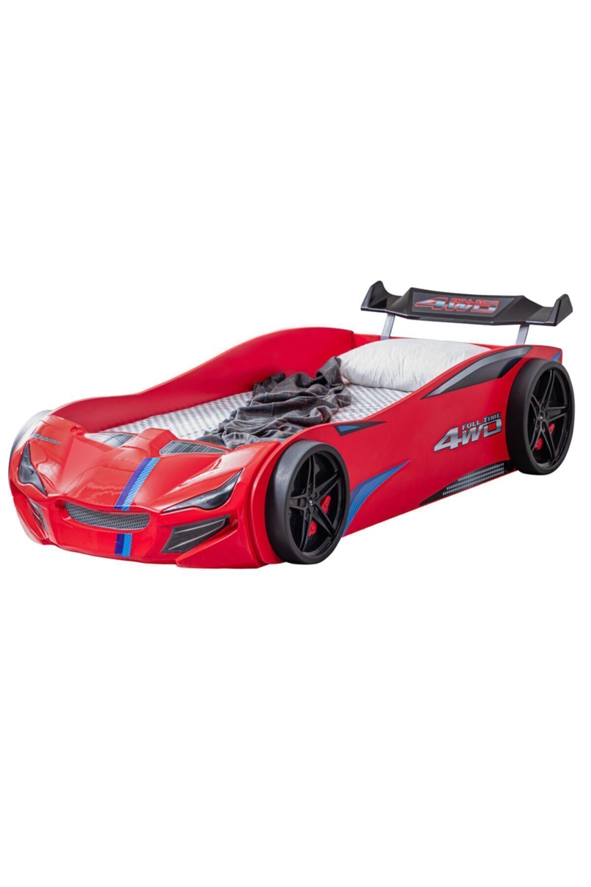 Setay Çocuk Odası - Merso Arabalı Yatak - Sport 3 Kapılı Dolap, Masa, Şifonyer, Kitaplık - Kırmızı fotoğrafı 2 (önizleme)