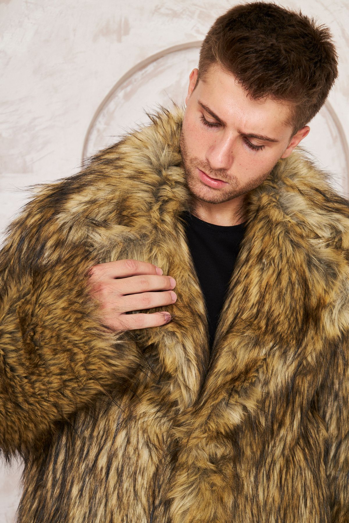 Redpoint Jackets-Men's Long Faux Fur Coat 7