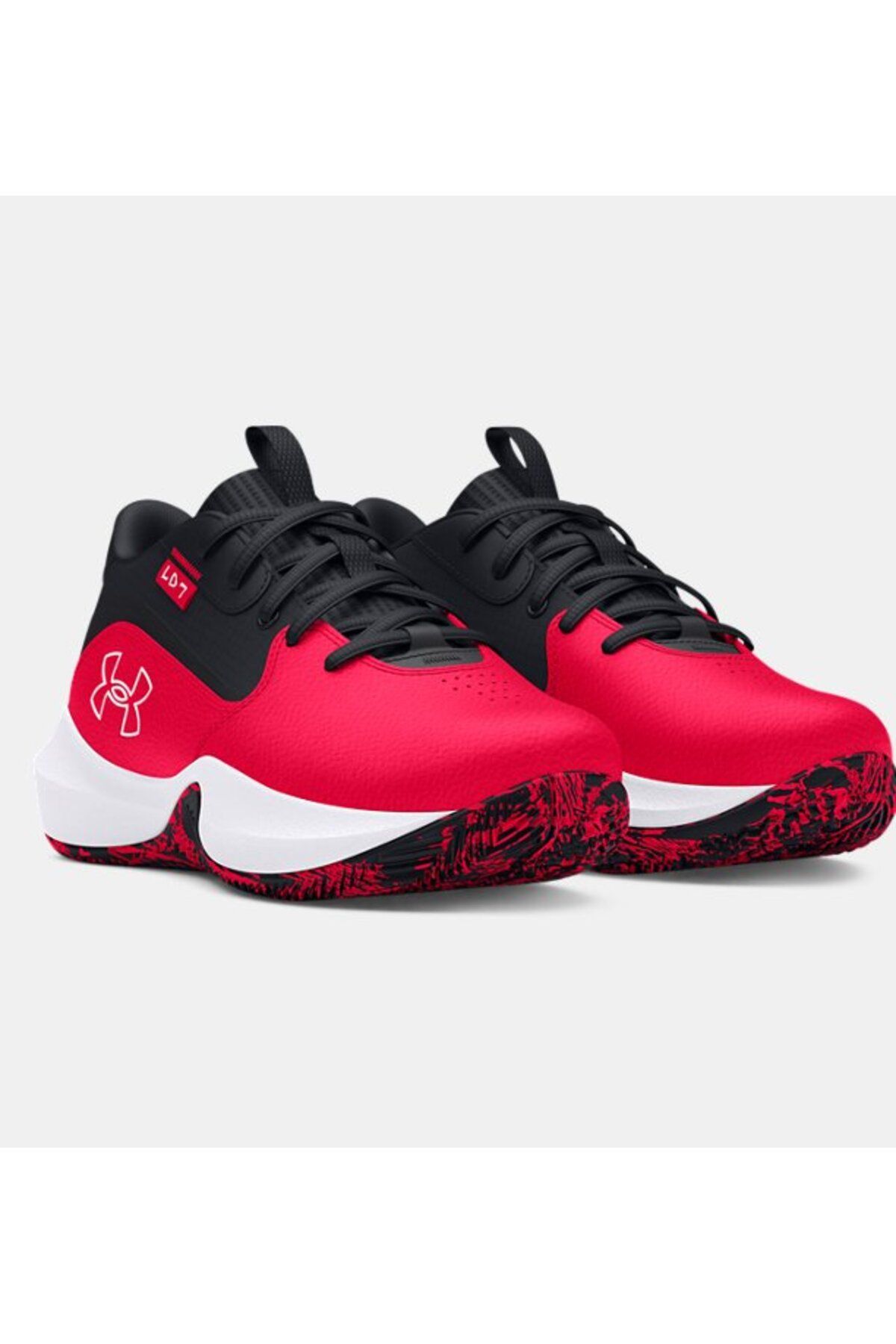 کفش بسکتبال قرمز مردانه 7 600 اورجینال Under Armour