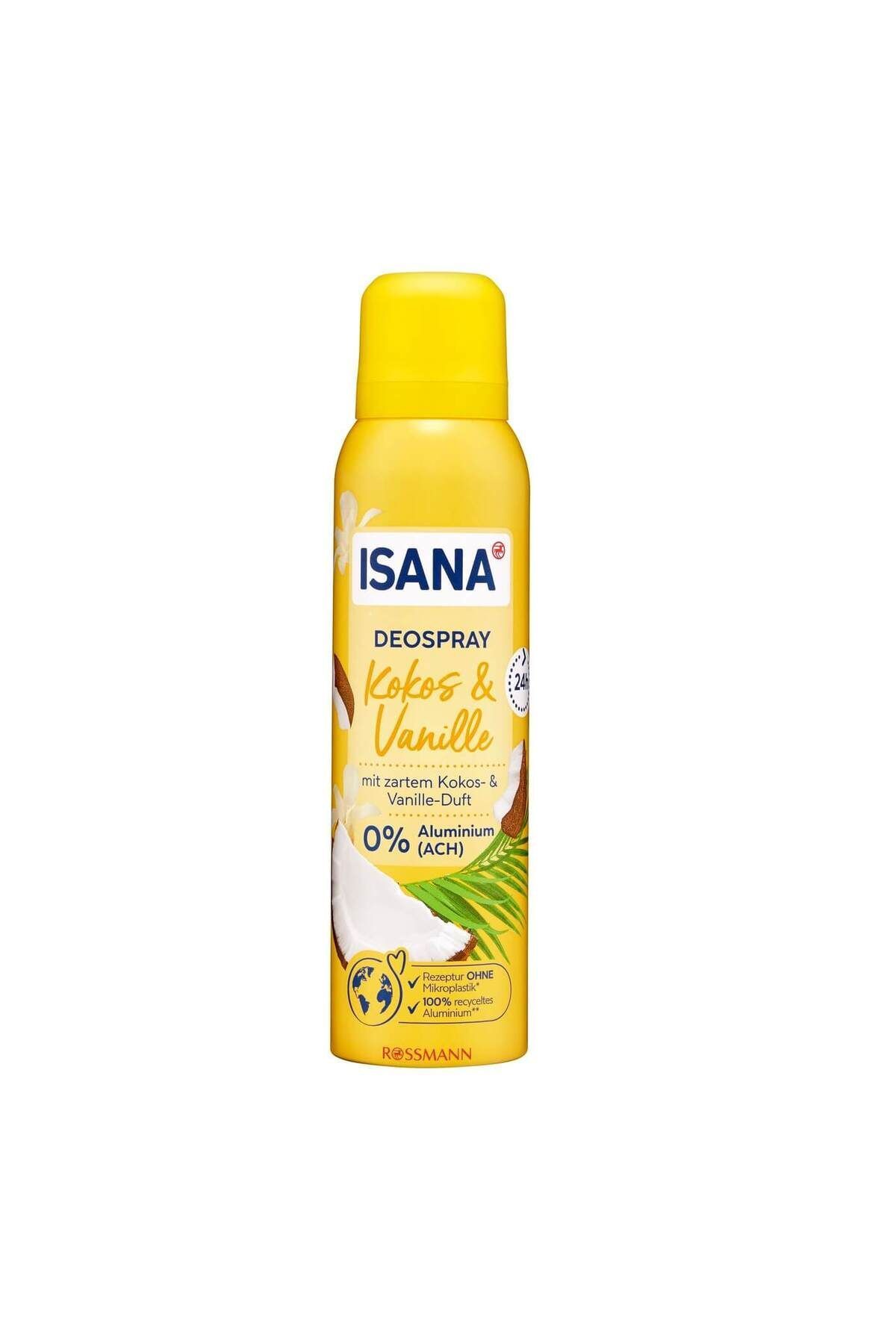 دئودورانت نارگیل و وانیل 150 میلی لیتر ISANA