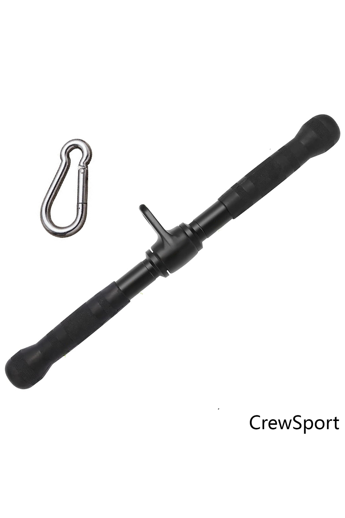 CrewSport Lat Triceps Bar Aparat 50 Cm - Revolving Straight Bar - Biceps Bar - Lat Pulldown - Fitness Aparat