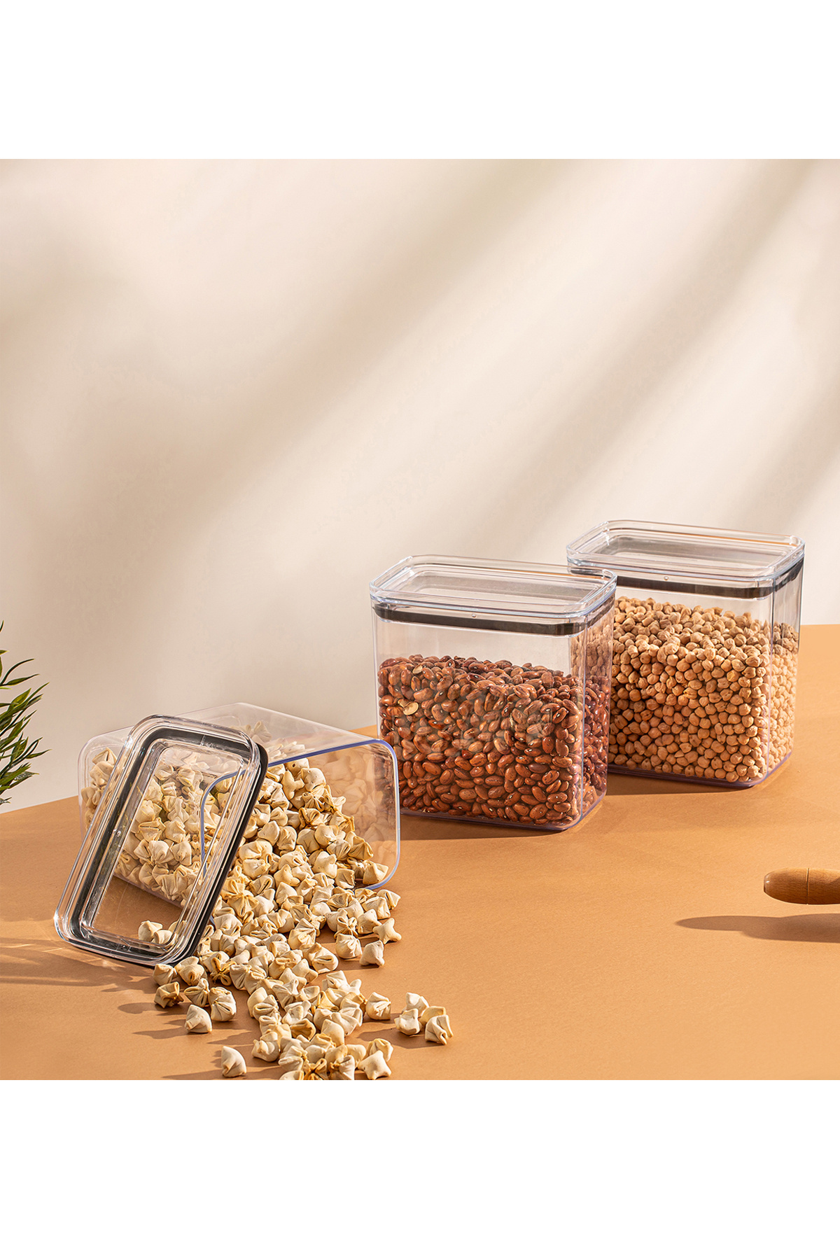FİTHOME-6Pcs 2100ml Rectangular Airtight Sealed Storage Container Set 3