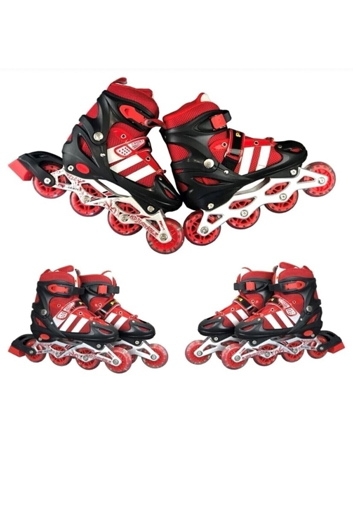 اسکیت کودک قرمز مردانه و زنانه Exxpres Shop Pacific Skate 38 41 شماره PASİFİK OYUNCAK