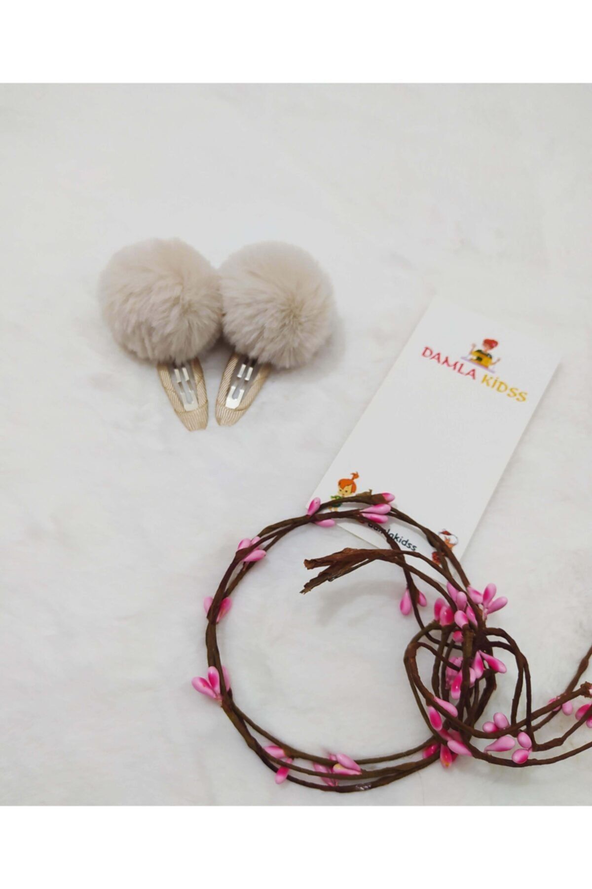 Baby Girl Ecru Snap Buckle