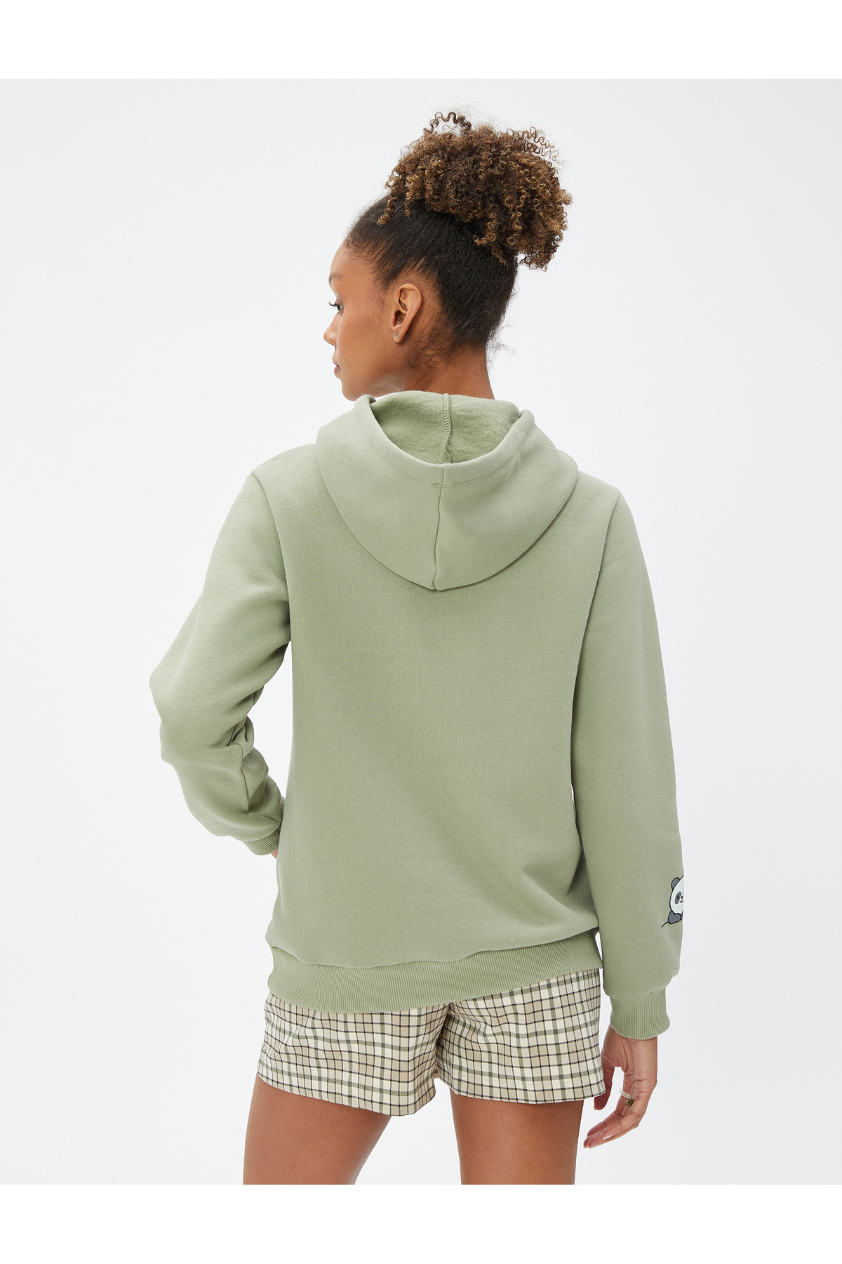 سویشرت زنانه فیروزه کوتونKoton | 4WAL10060IK اورجینال - تصویر 4