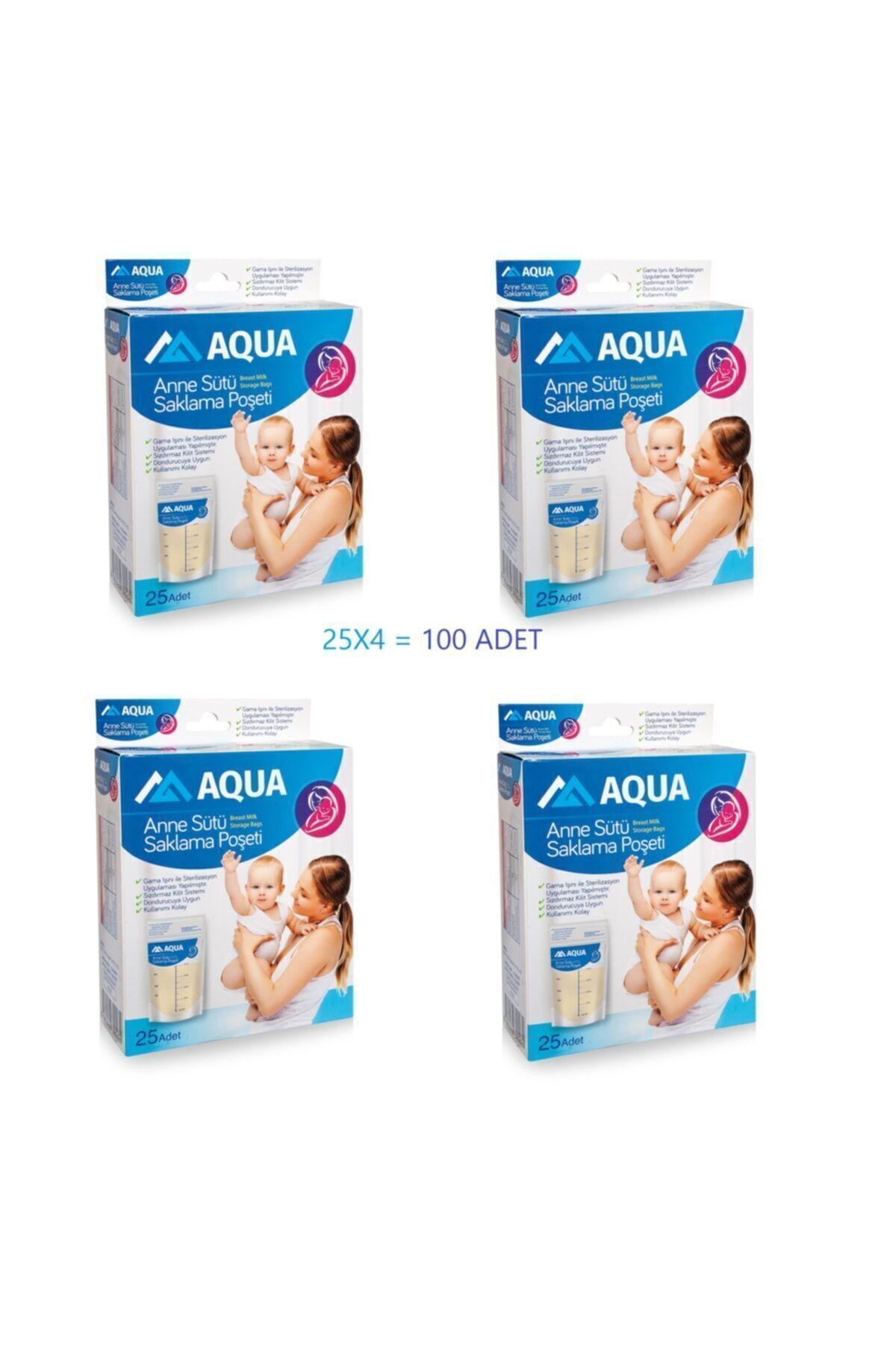 Aqua-80 Milk Storage Bags - 20 × 4 1