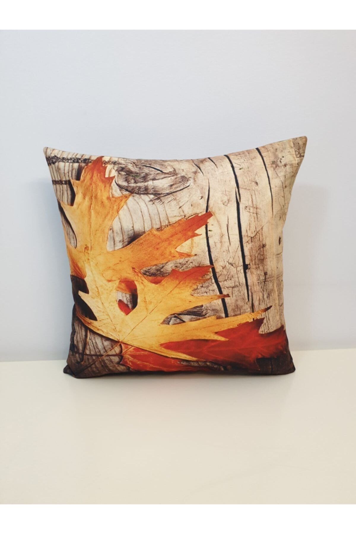 KIRLENT EV-Sycamore Leaf Pattern Throw Pillow Case 2