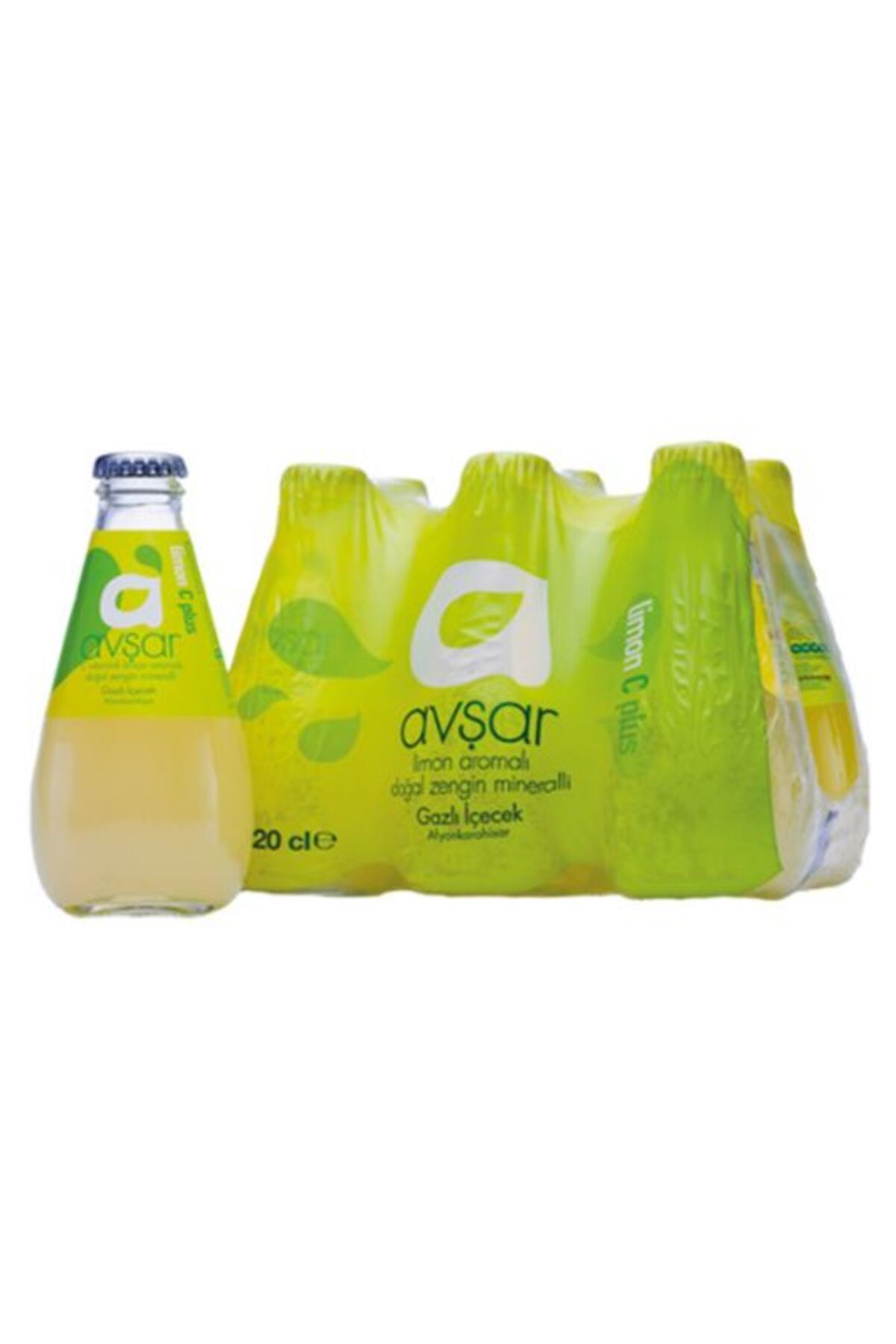Avşar C Plus Limon Aromalı Maden Suyu 24x200 ml