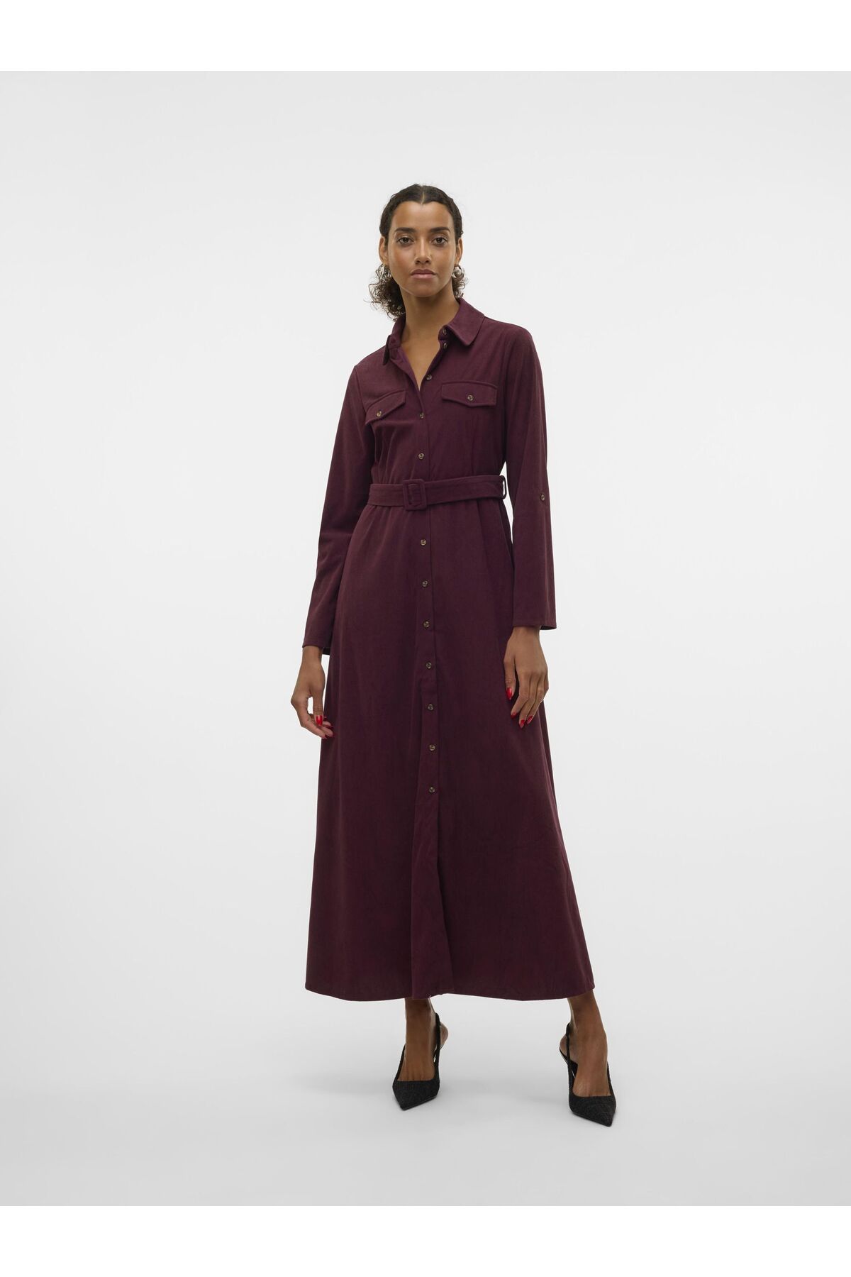 Vero Moda-Kleid Vmvilja Samtkleid 4