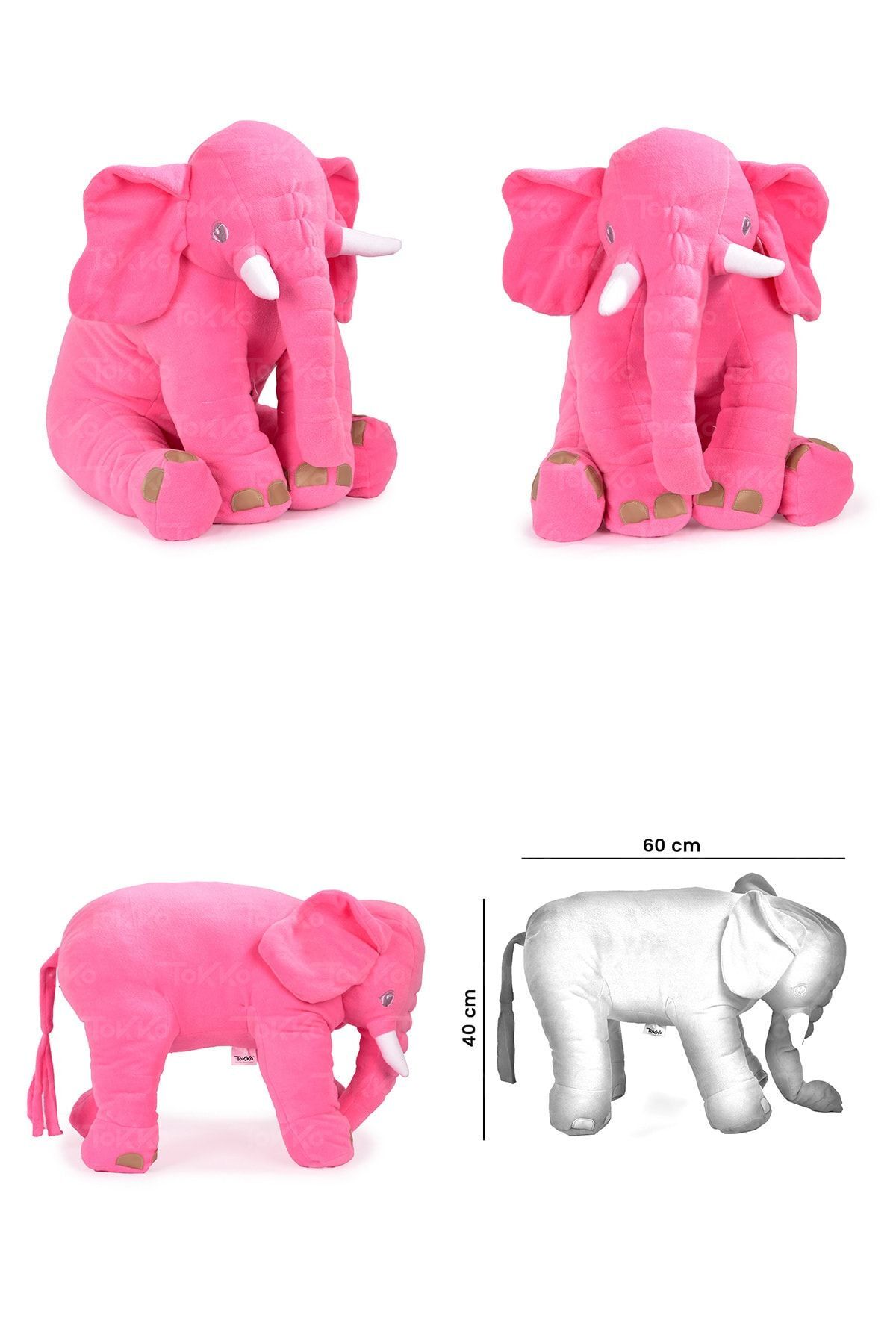 Premium Dörtlü Set   Uyku Fili  Peluş Ayıcık  Çocuk Koltuğu Antibakteriyel 4'lü Set 4