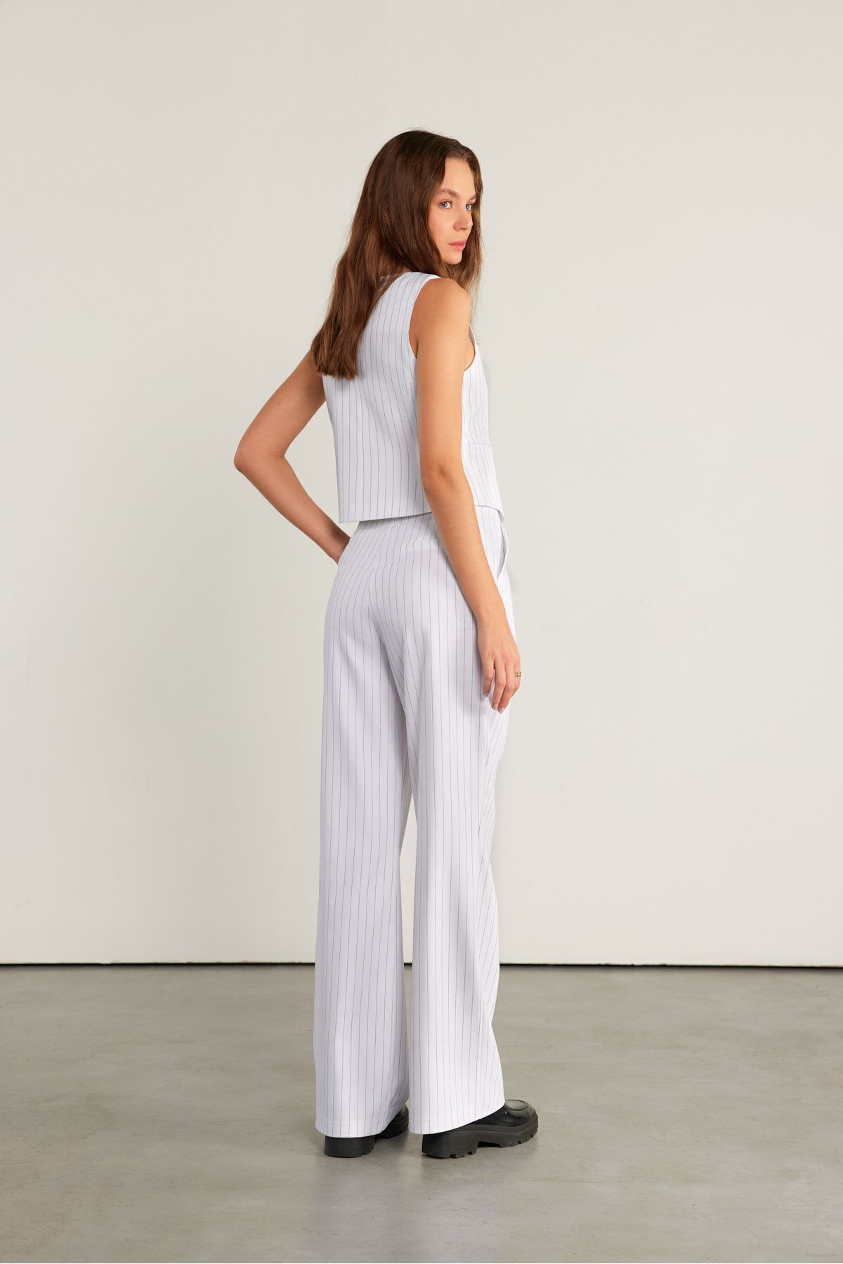VATKALI-Lange Hose weiß gestreift 6